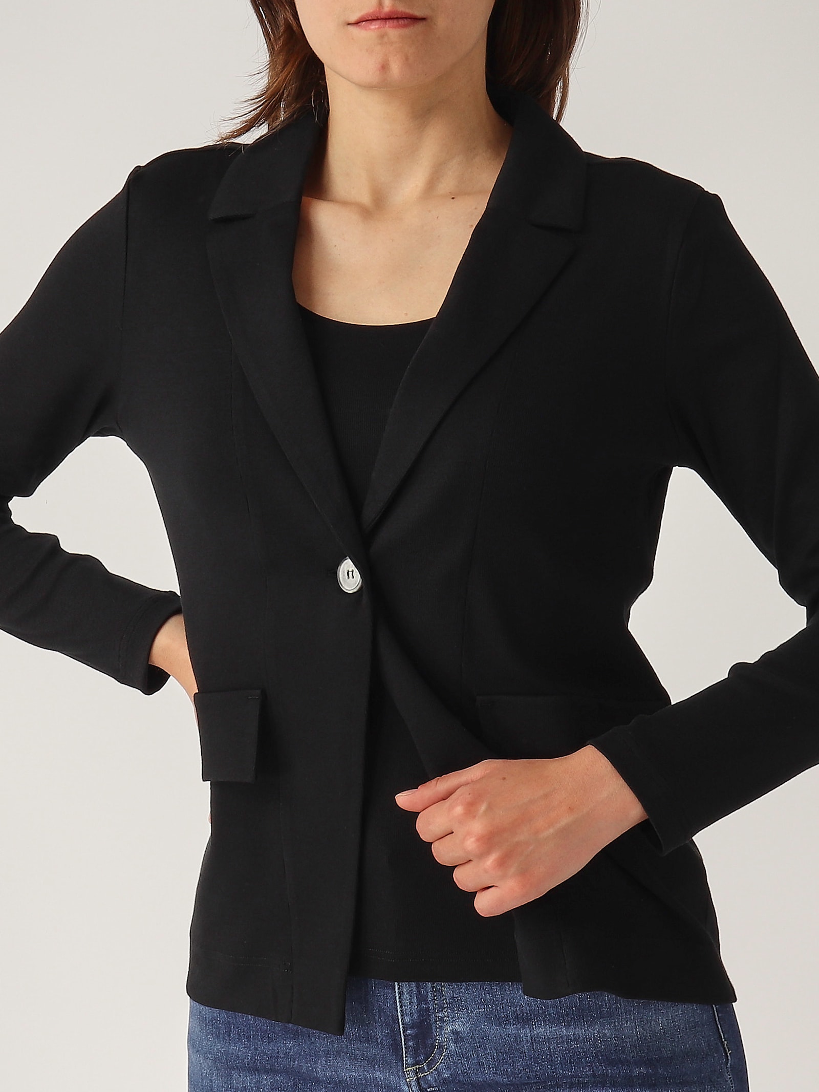 Gran Sasso Twinset Giacchina+canotta Jacket In Black