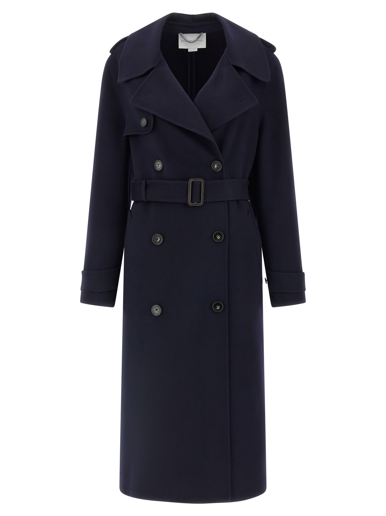 Double-breasted Wool Trench Coat