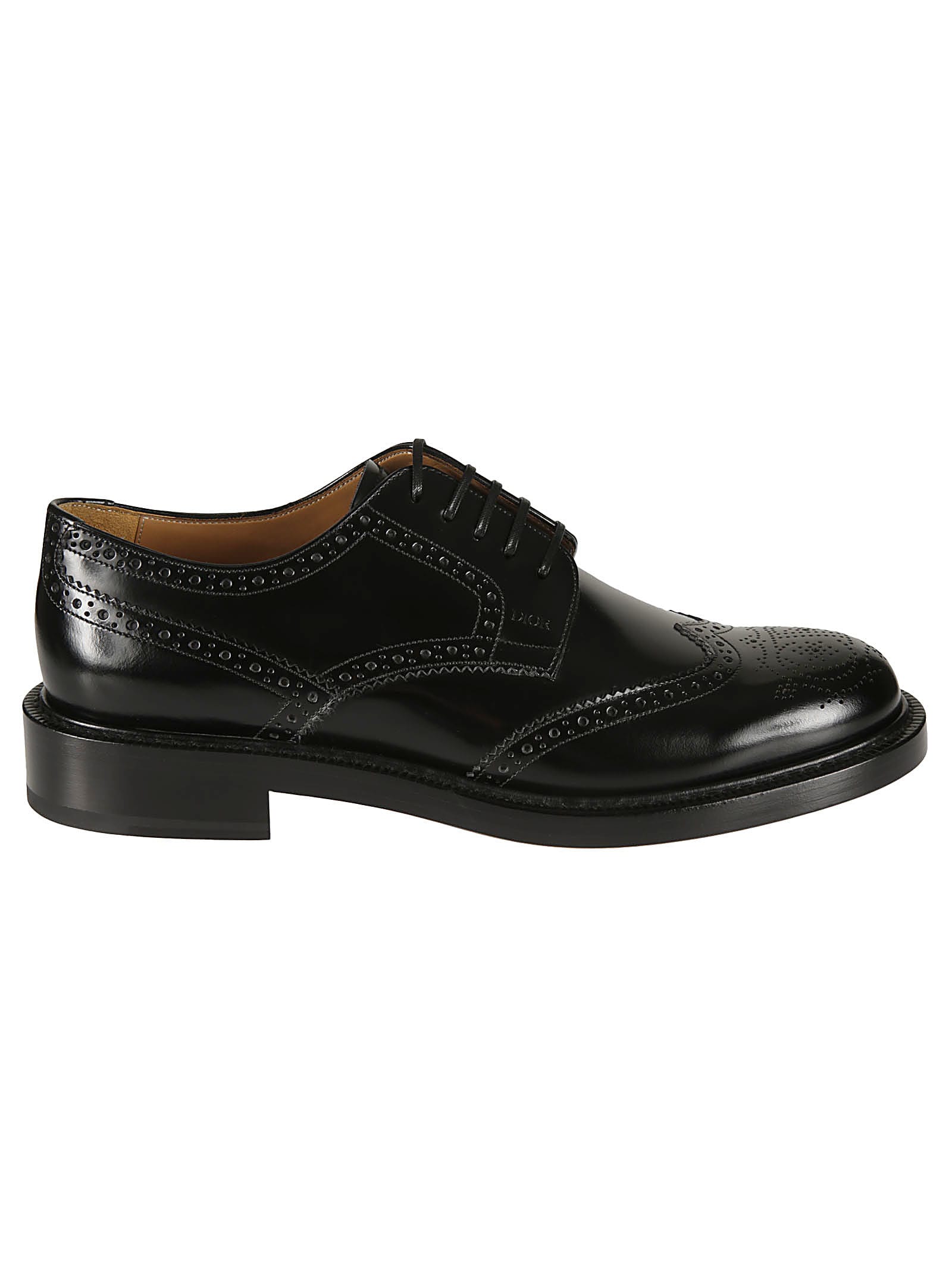 Dior Evidence Perforated Derby Shoes In Black | ModeSens