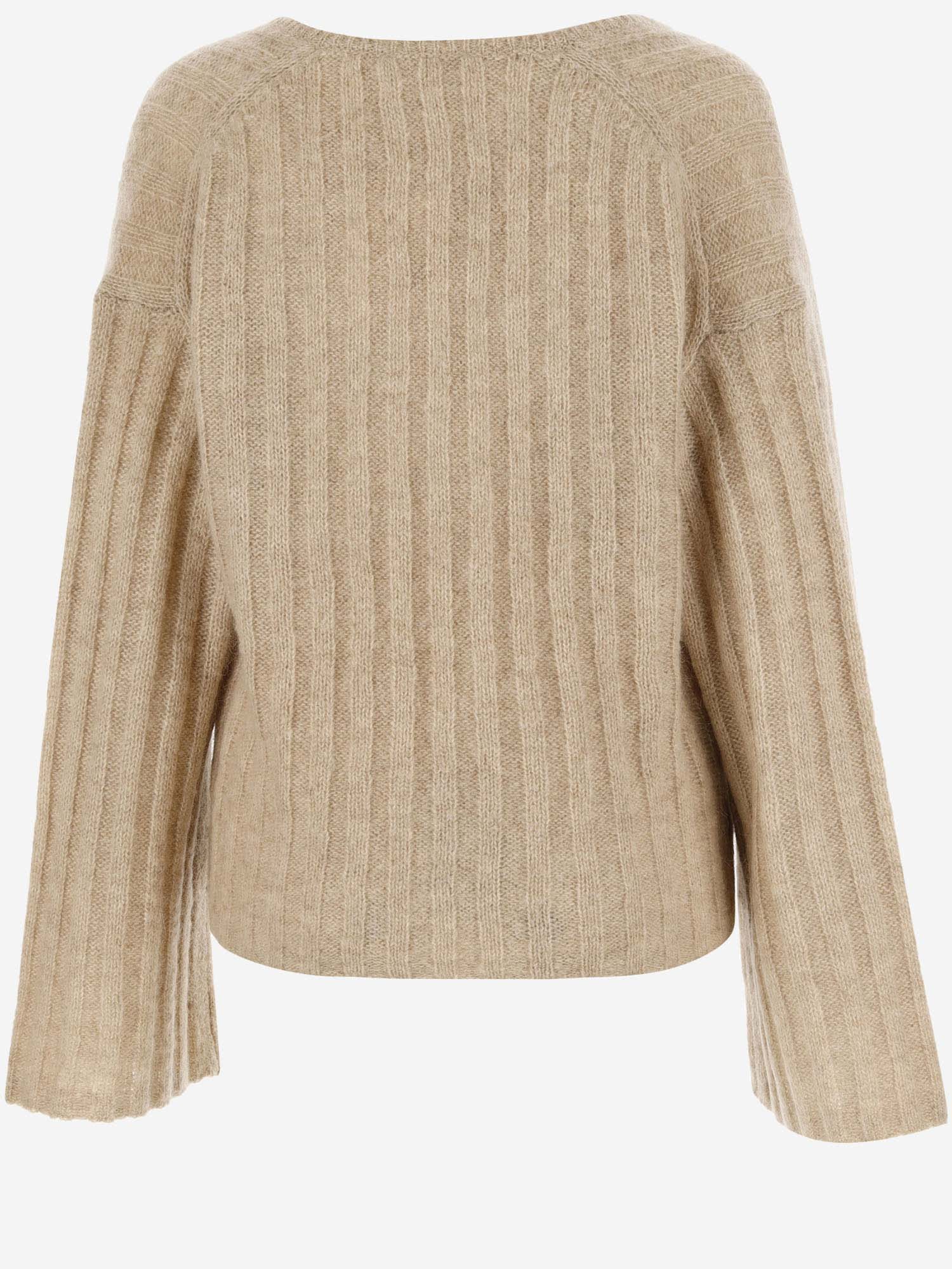 Shop By Malene Birger Cimone Sweater In Wool Blend In Beige