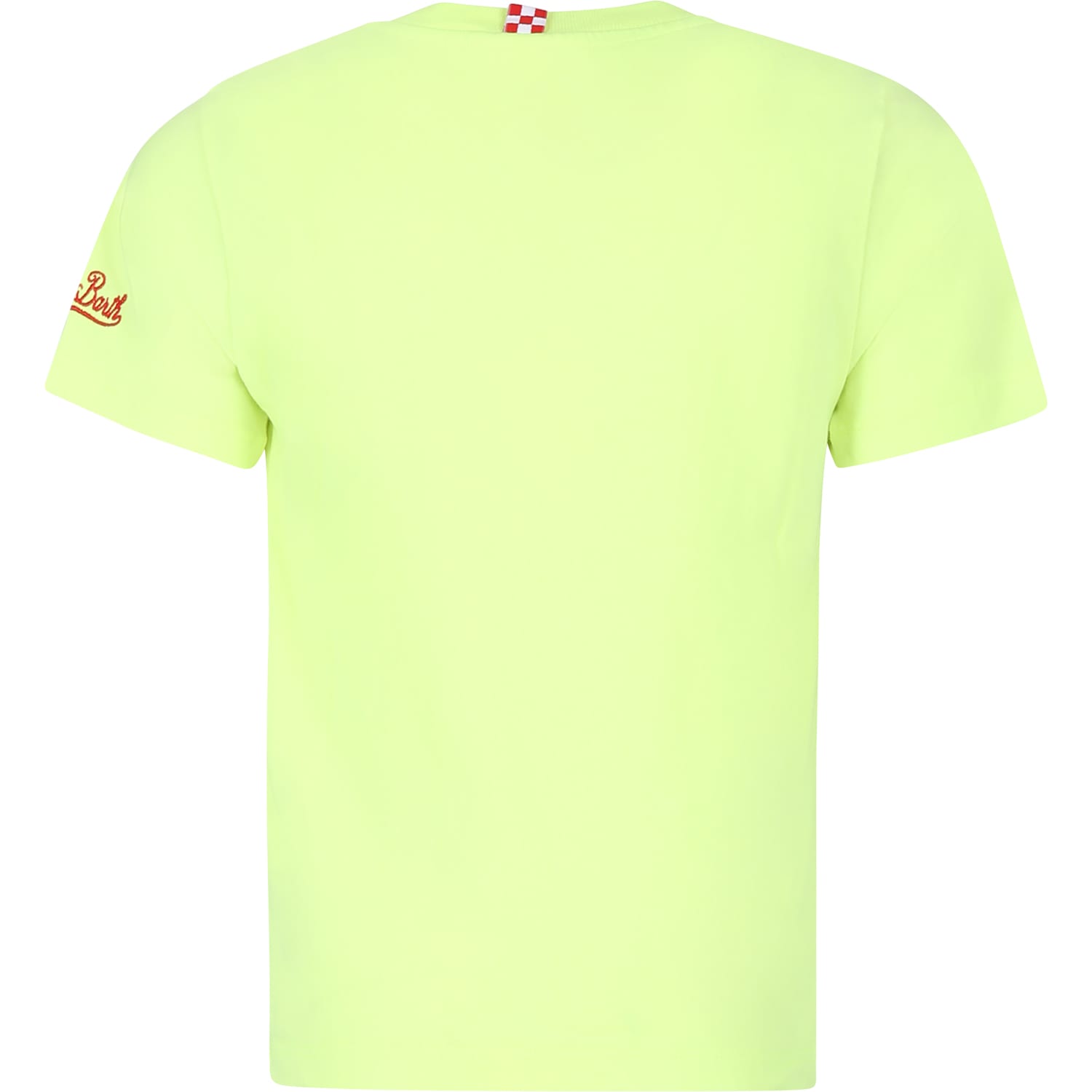 Mc2 Saint Barth Yellow T-shirt For Boy With Spiderman Print In Yellow