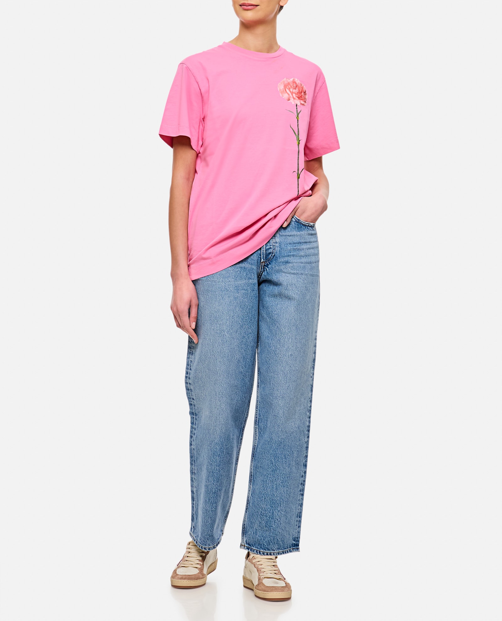 Agolde Valen Straight Leg Jeans With Faded Wash In Blue