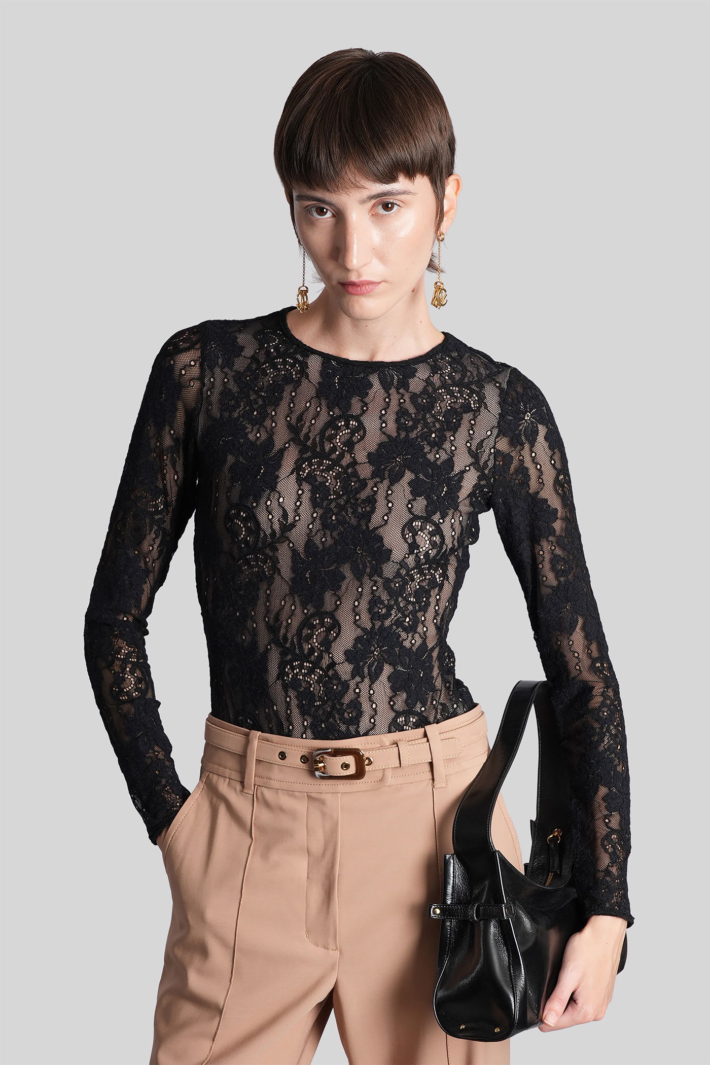 Zimmermann Body Lace Black In Black