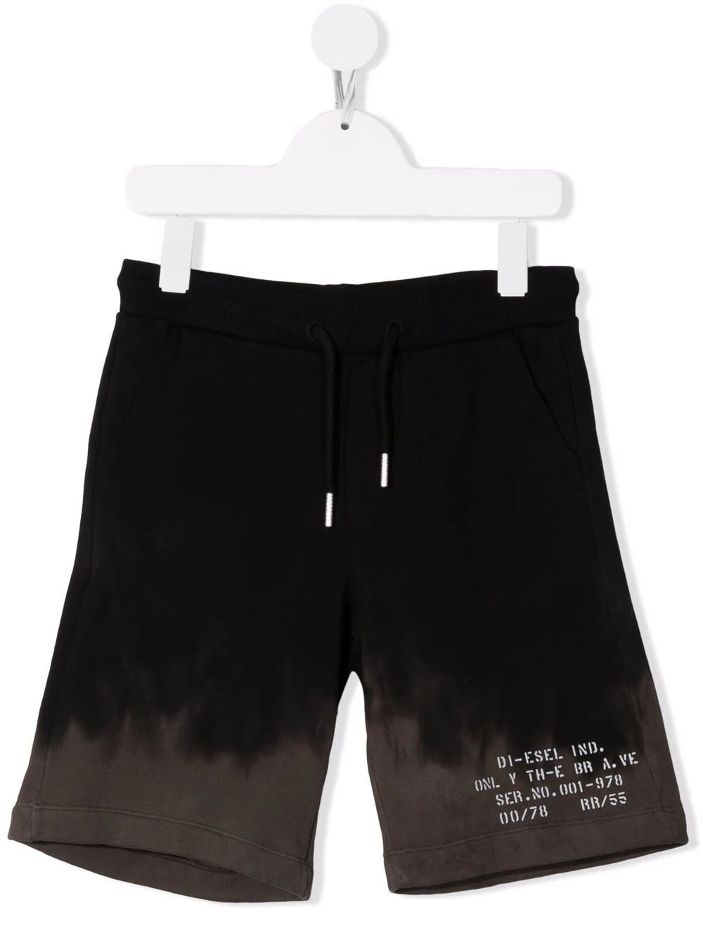 Diesel Kids Sports Shorts With Flame Effect
