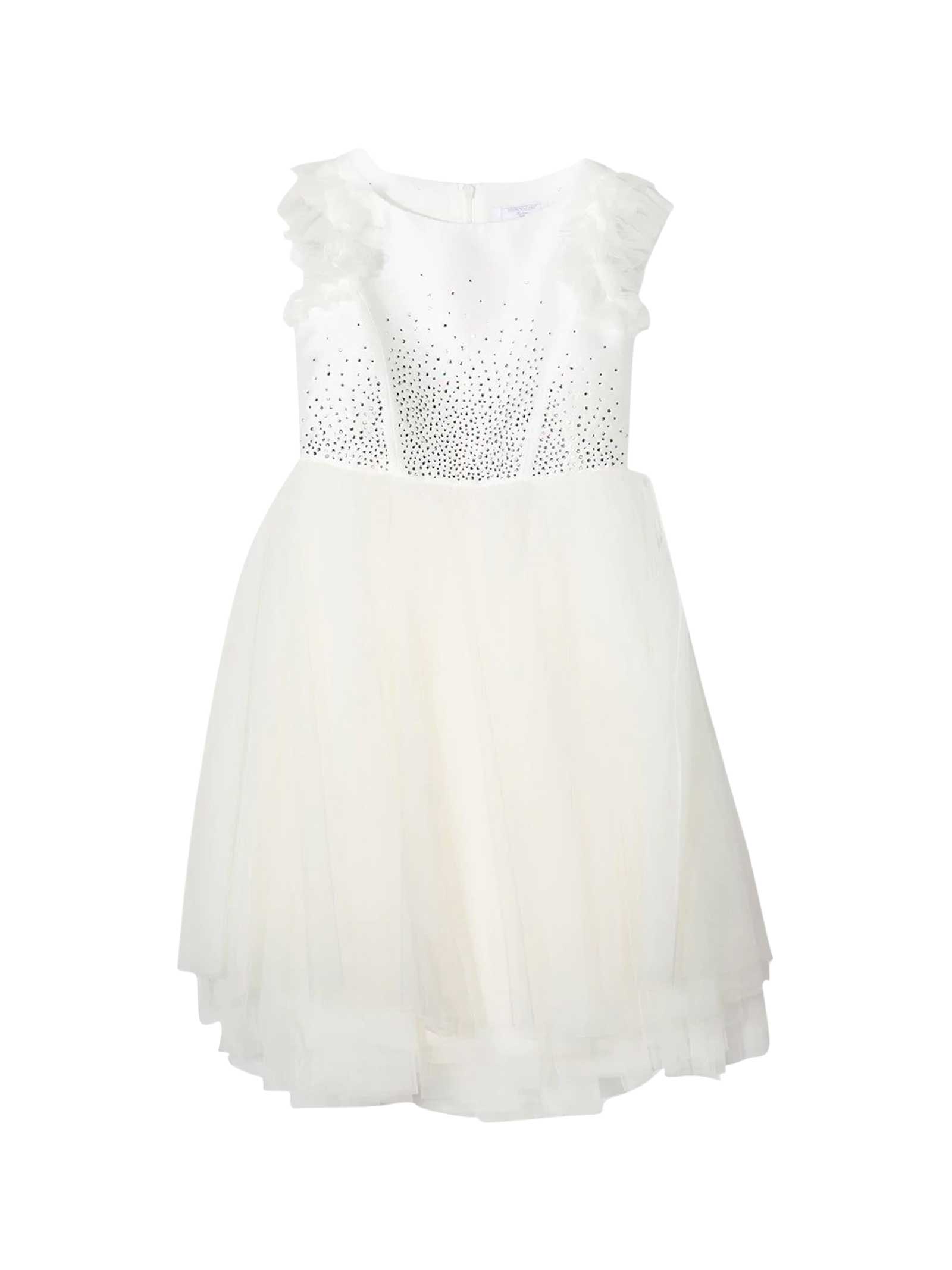 Monnalisa Teen White Dress