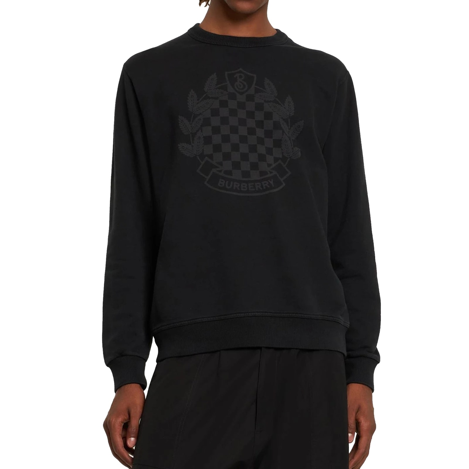 Shop Burberry Subirton Sweatshirt In Black