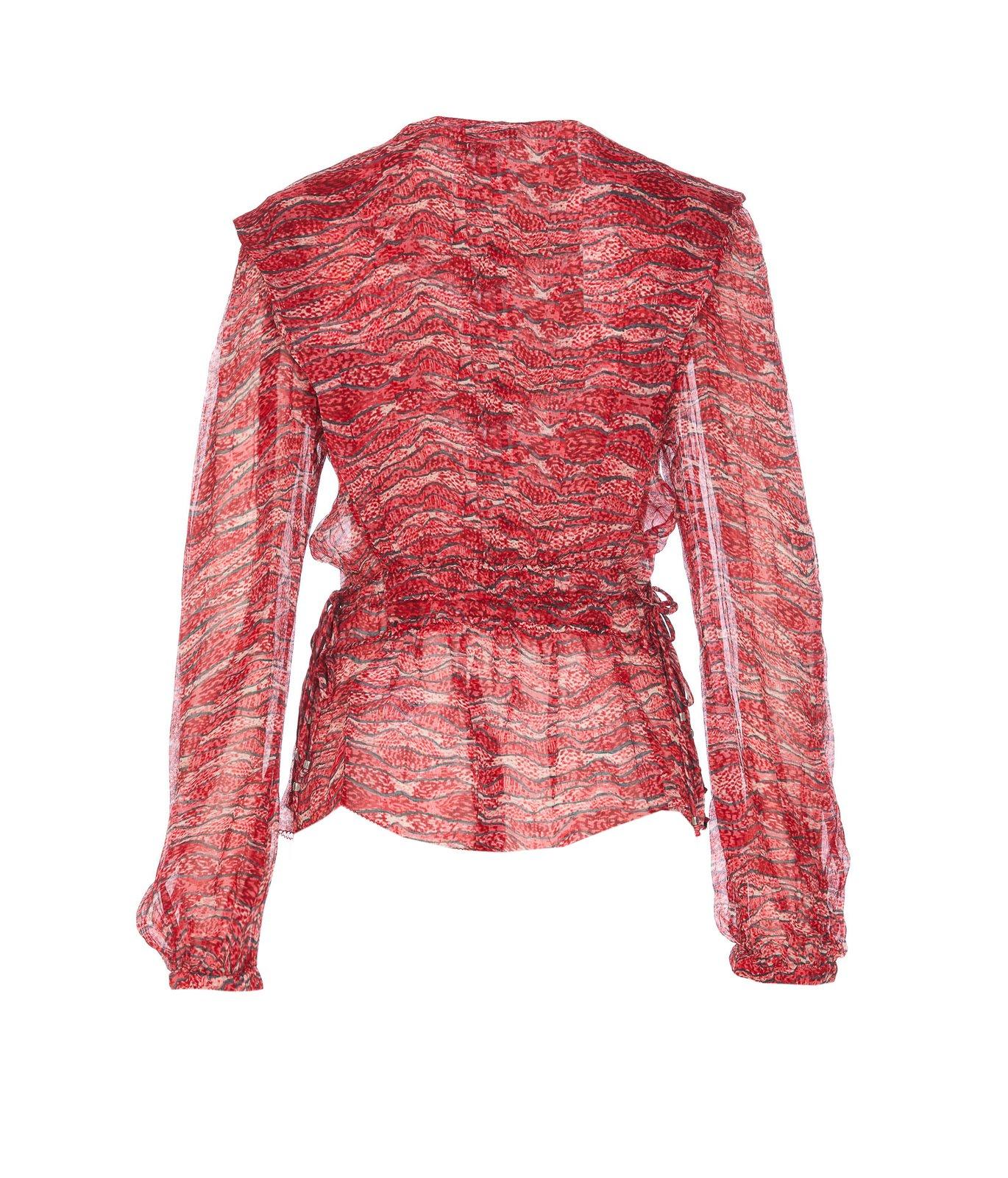 ISABEL MARANT ÉTOILE AXELINE TEXTURED TOP