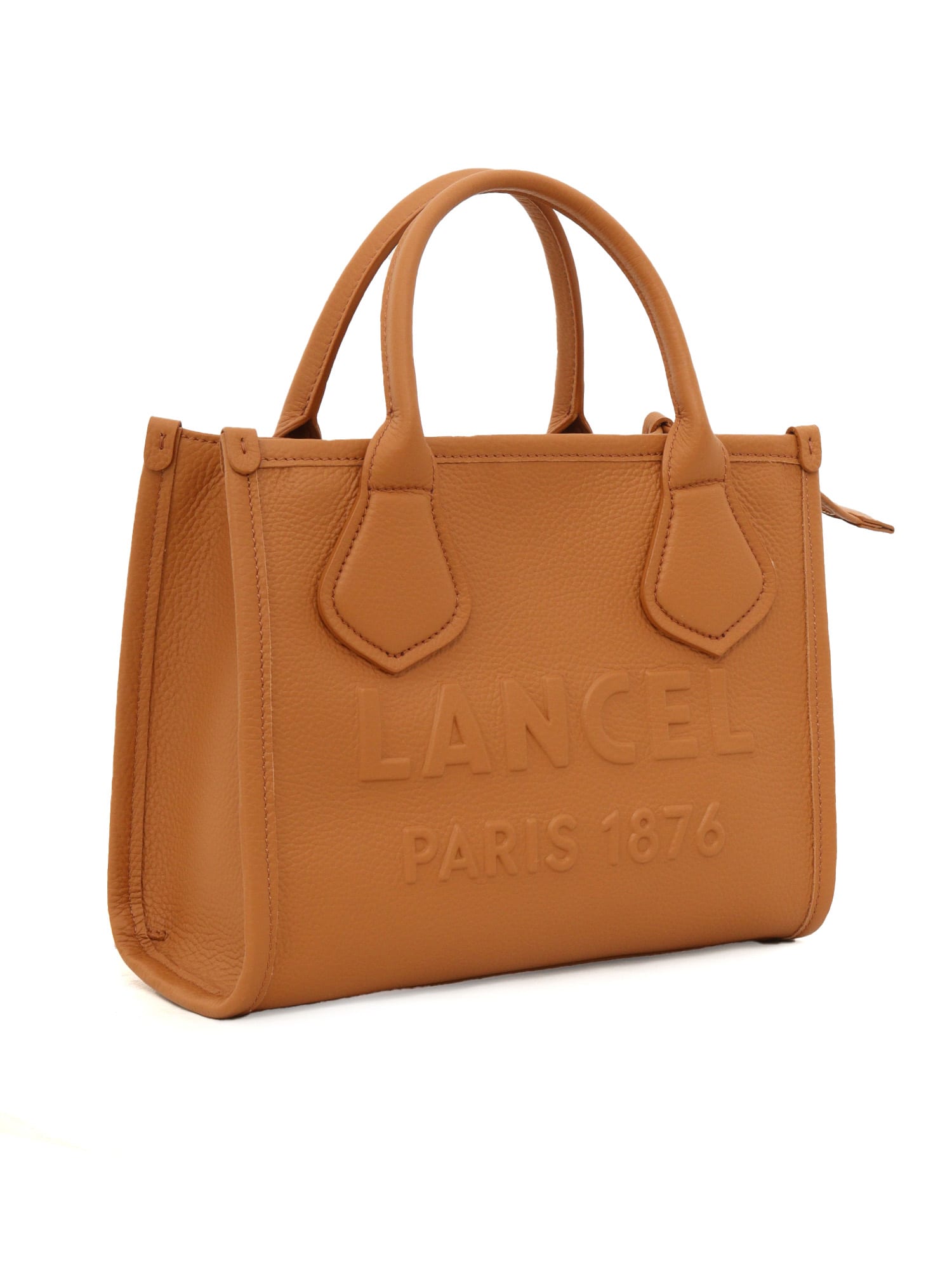 Shop Lancel Zipped Bag S In Brown