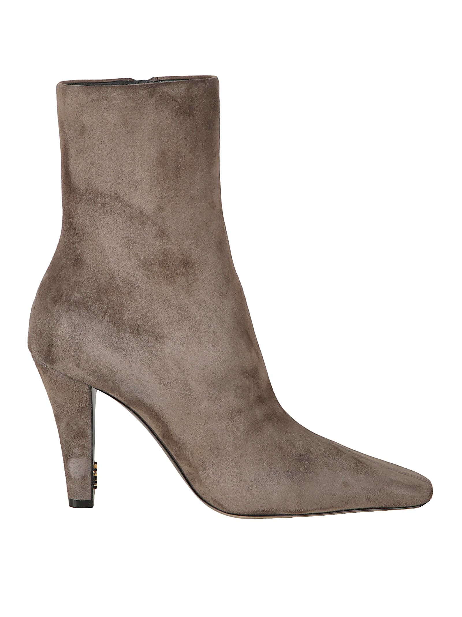 Saint Laurent Jill Suede Ankle Boots