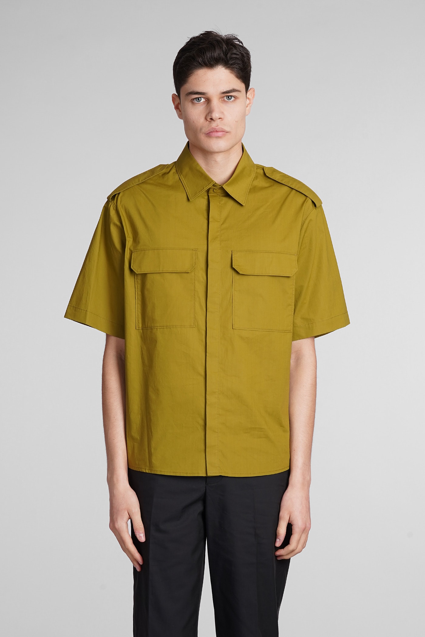 Neil Barrett Shirt In Green Cotton