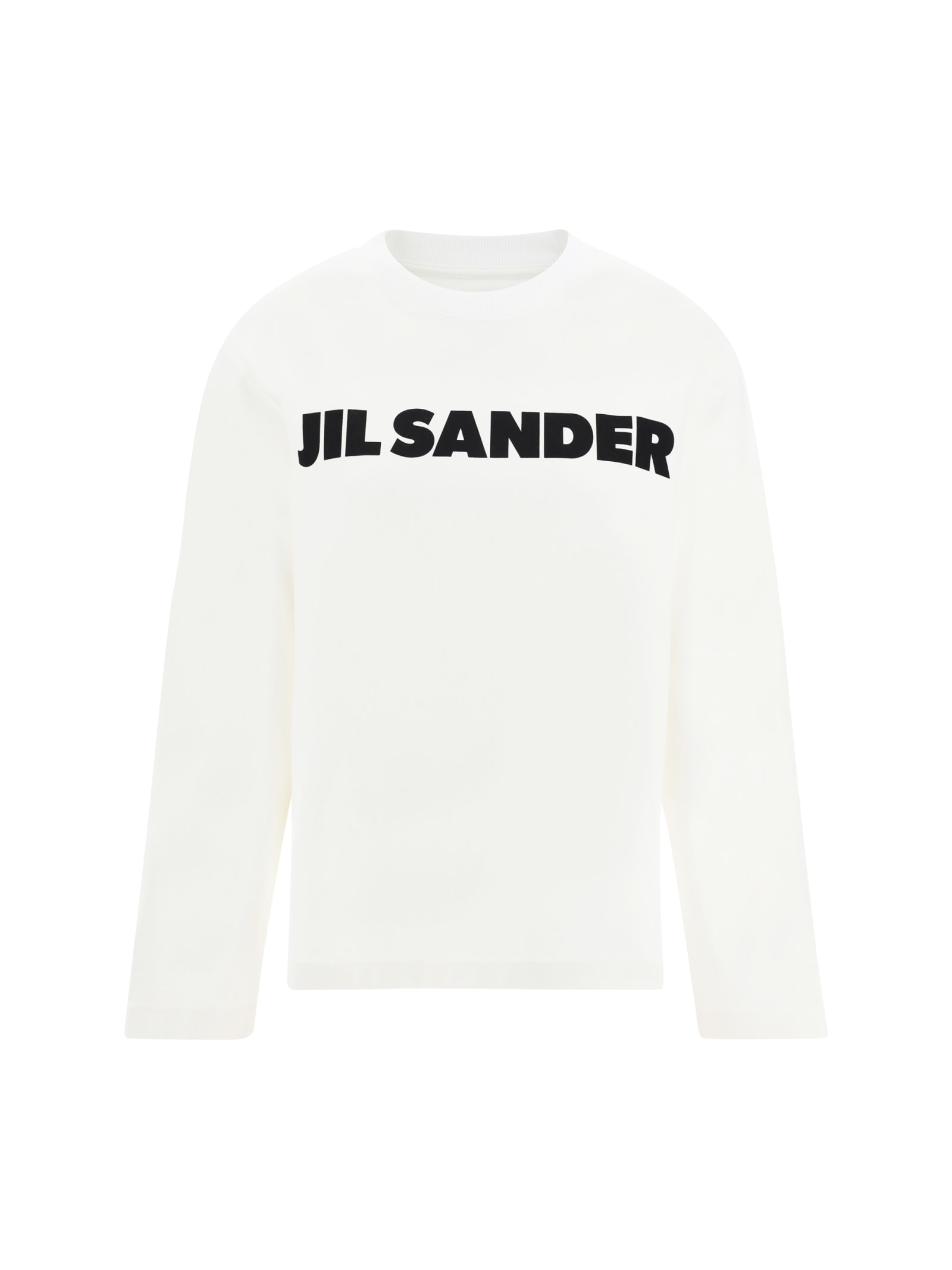 Shop Jil Sander Long-sleeved Jersey In Natural