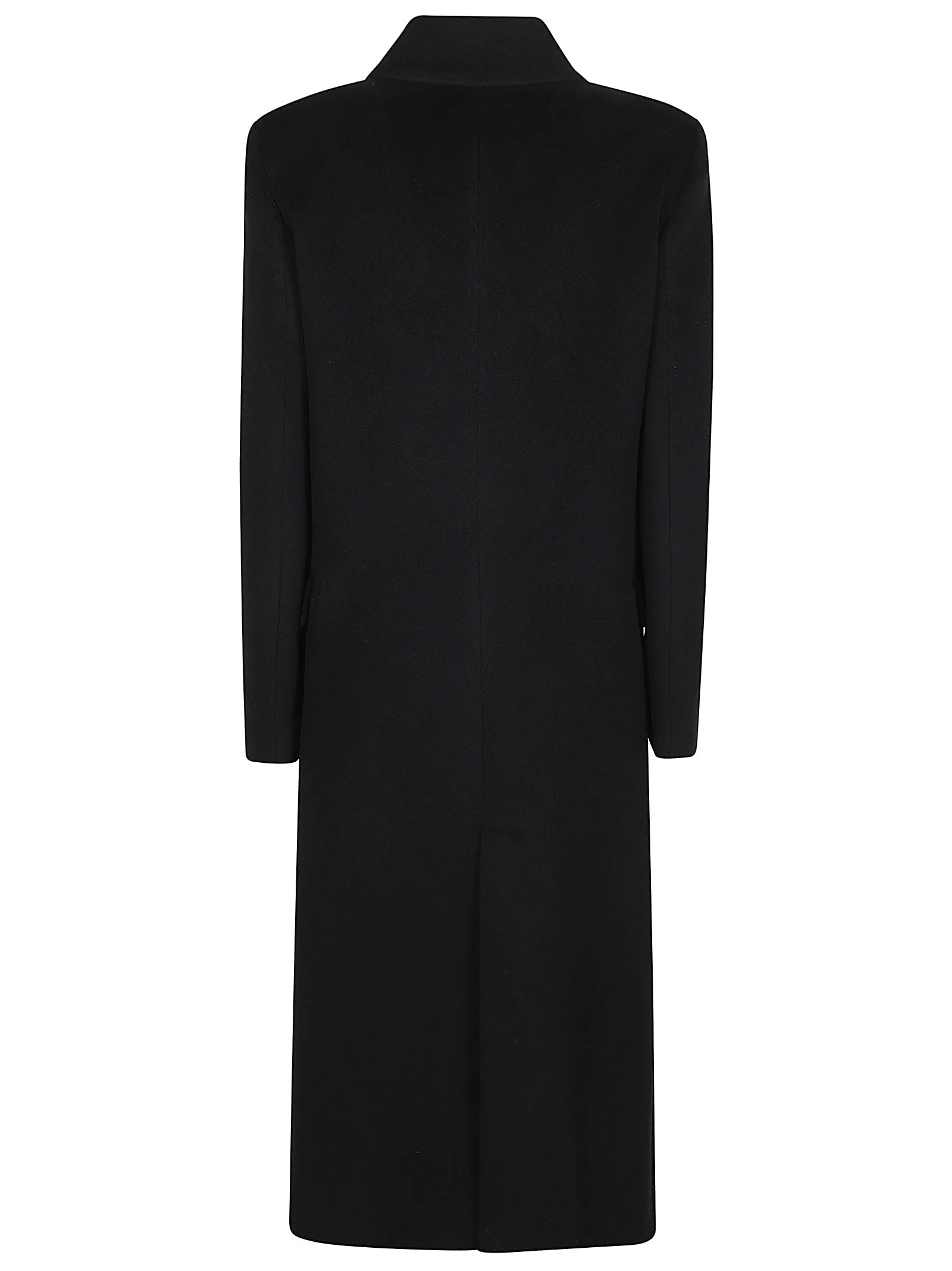 Shop Patrizia Pepe Coat In Nero