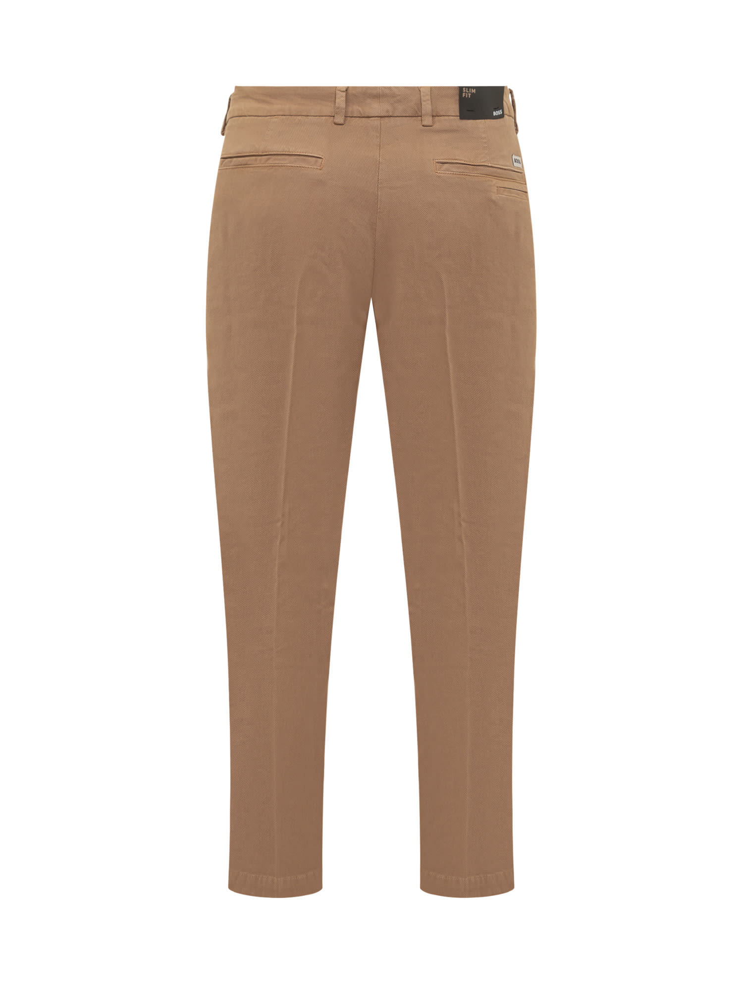 Shop Hugo Boss Trousers In Medium Beige