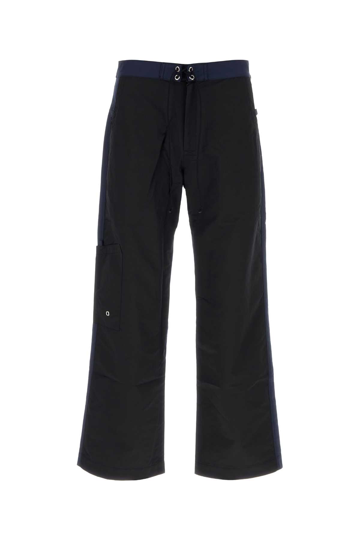 Gimaguas Two-tone Nylon Cedric Pant In Black