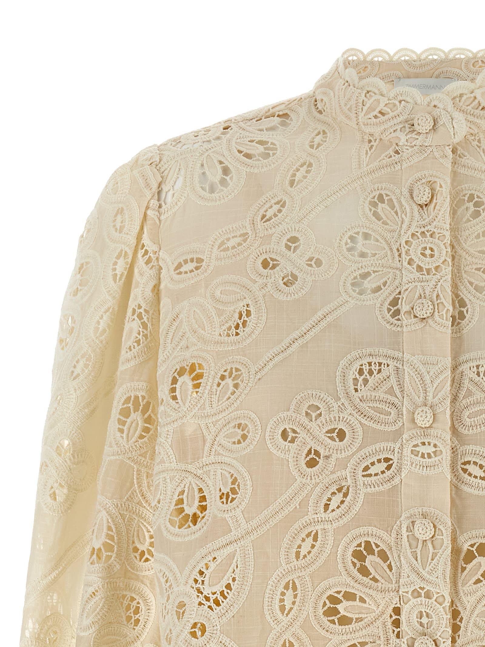 Zimmermann Rhiannon Shirt And Blouse Beige In Neutral