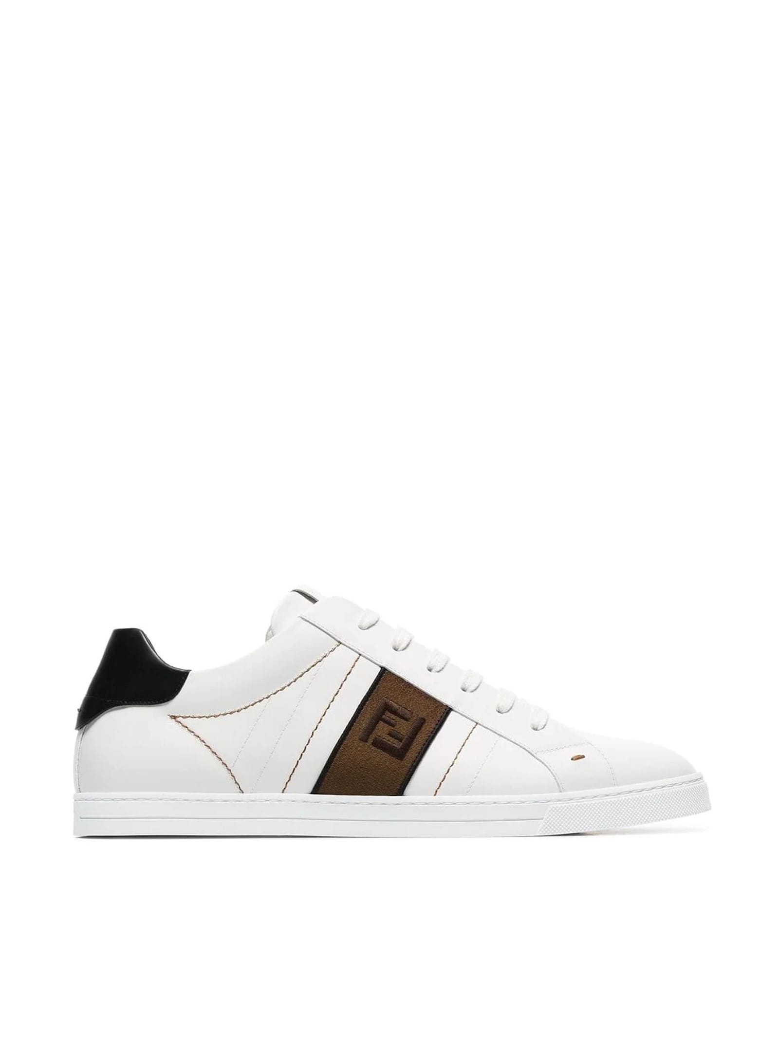 FENDI FF EMBROIDED SNEAKERS,11229993