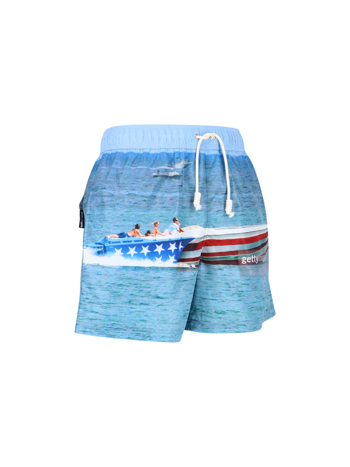 Shop Palm Angels Getty Speedyboat Swim Shorts In Multiple Colors