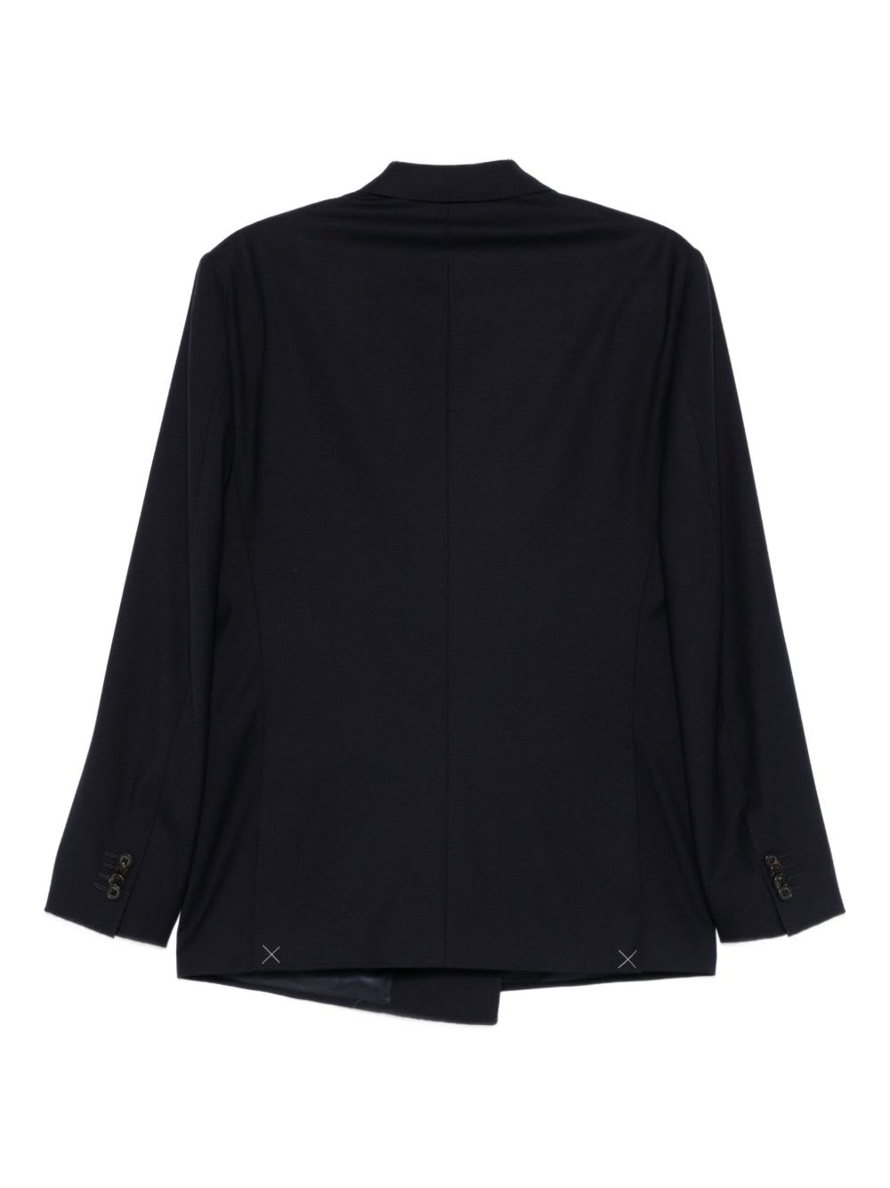 Corneliani Double-breasted Blazer In Black