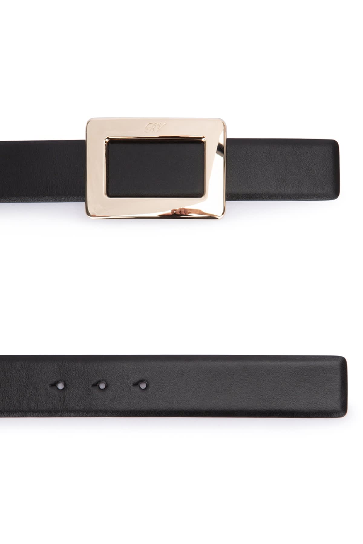 ベルト Roger Vivier Ceinture B. Vivier Doubleface P.30 Roger Vivier Ceinture B. Vivier Doubleface P.30 In Black