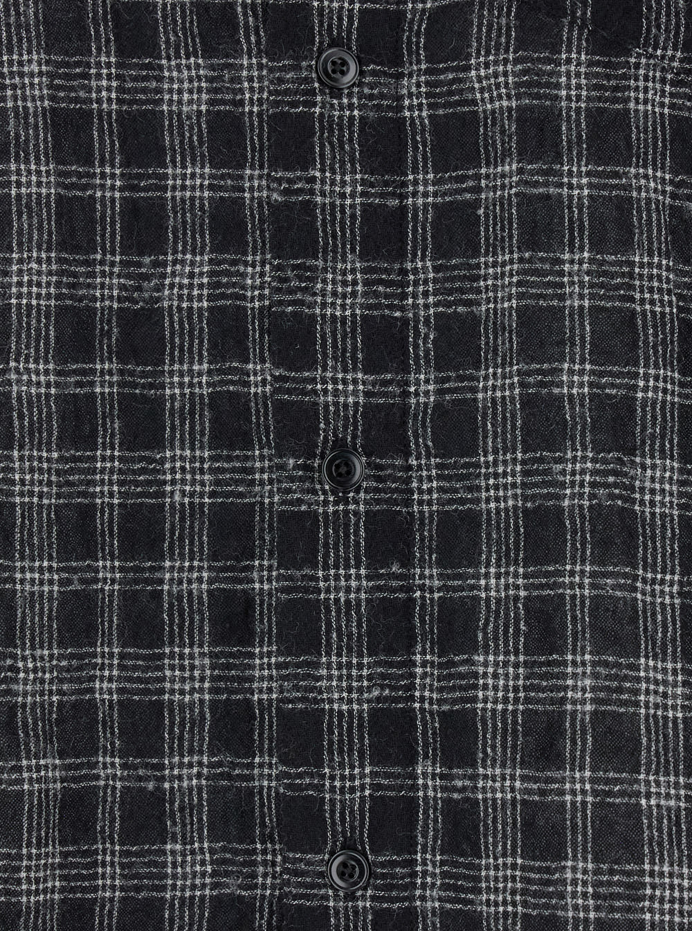 Shop Tonywack Light Wool Brushed Check Shirt In Black