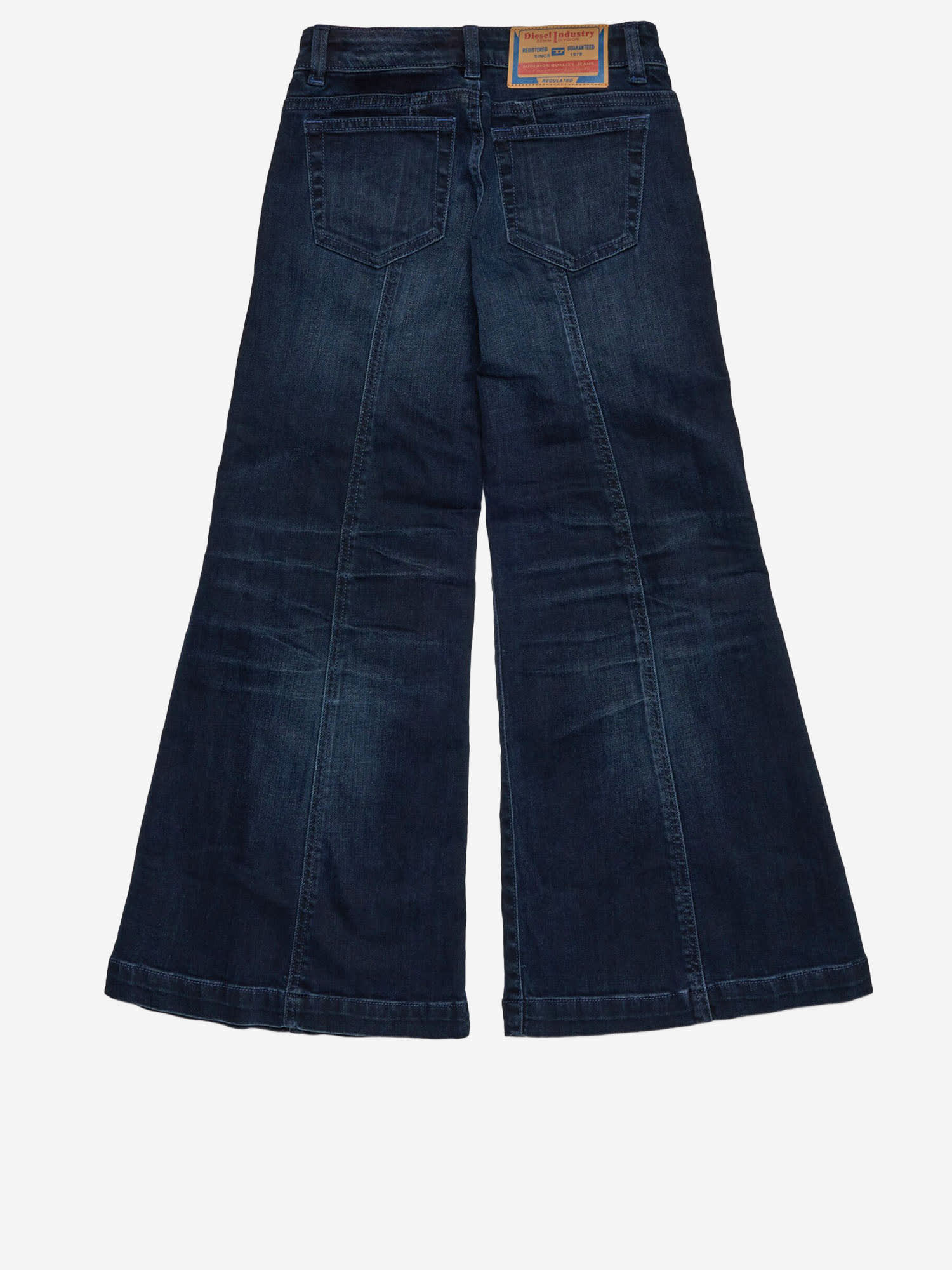 Diesel Jeans Flare Blu-nero Sfumato In Blue