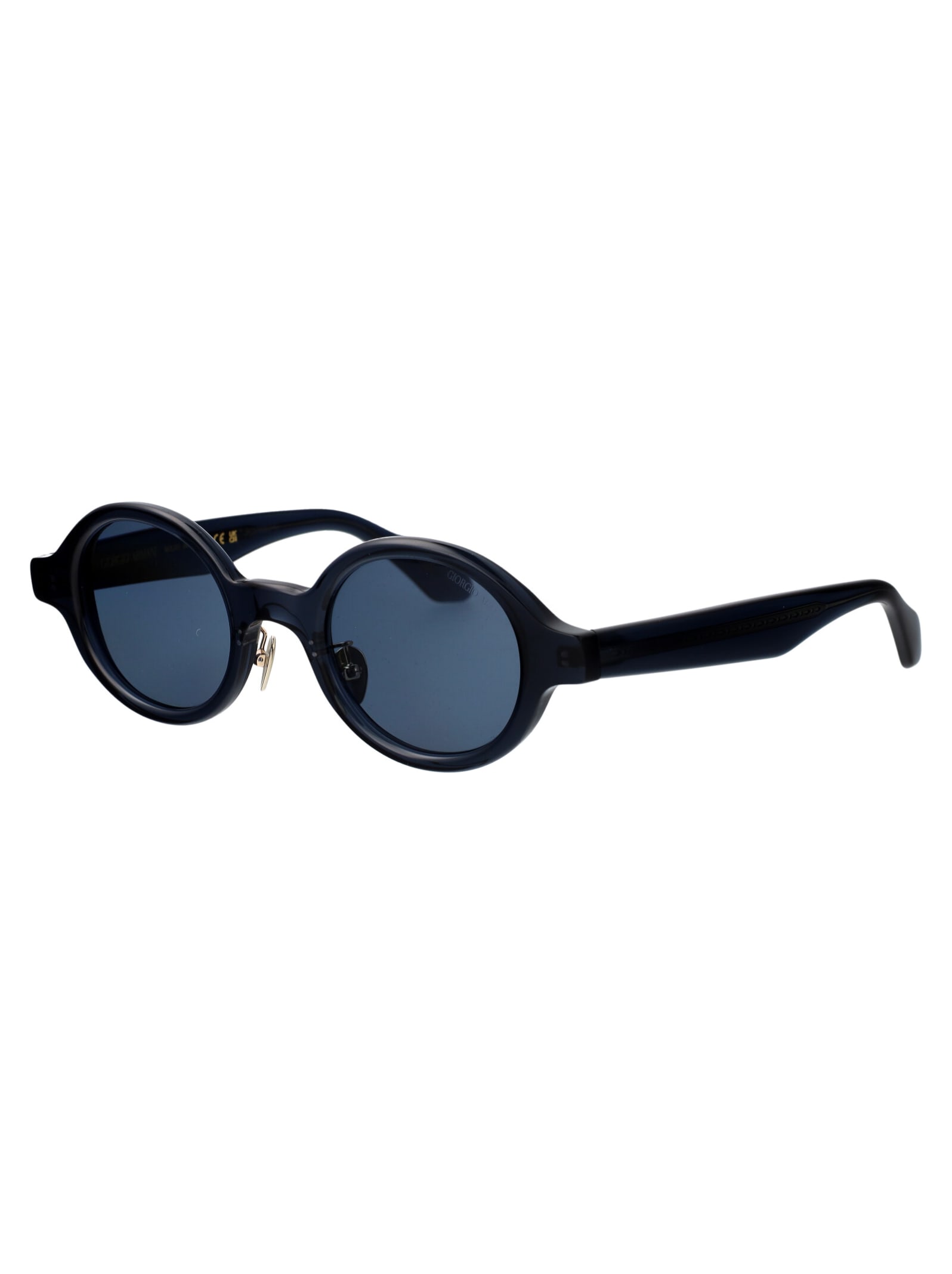 Giorgio Armani 0ar8205 Sunglasses In 606419 Transparent Blue