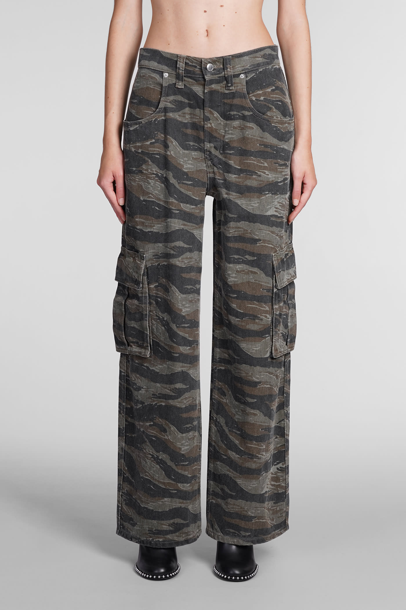 Jeans In Camouflage Cotton