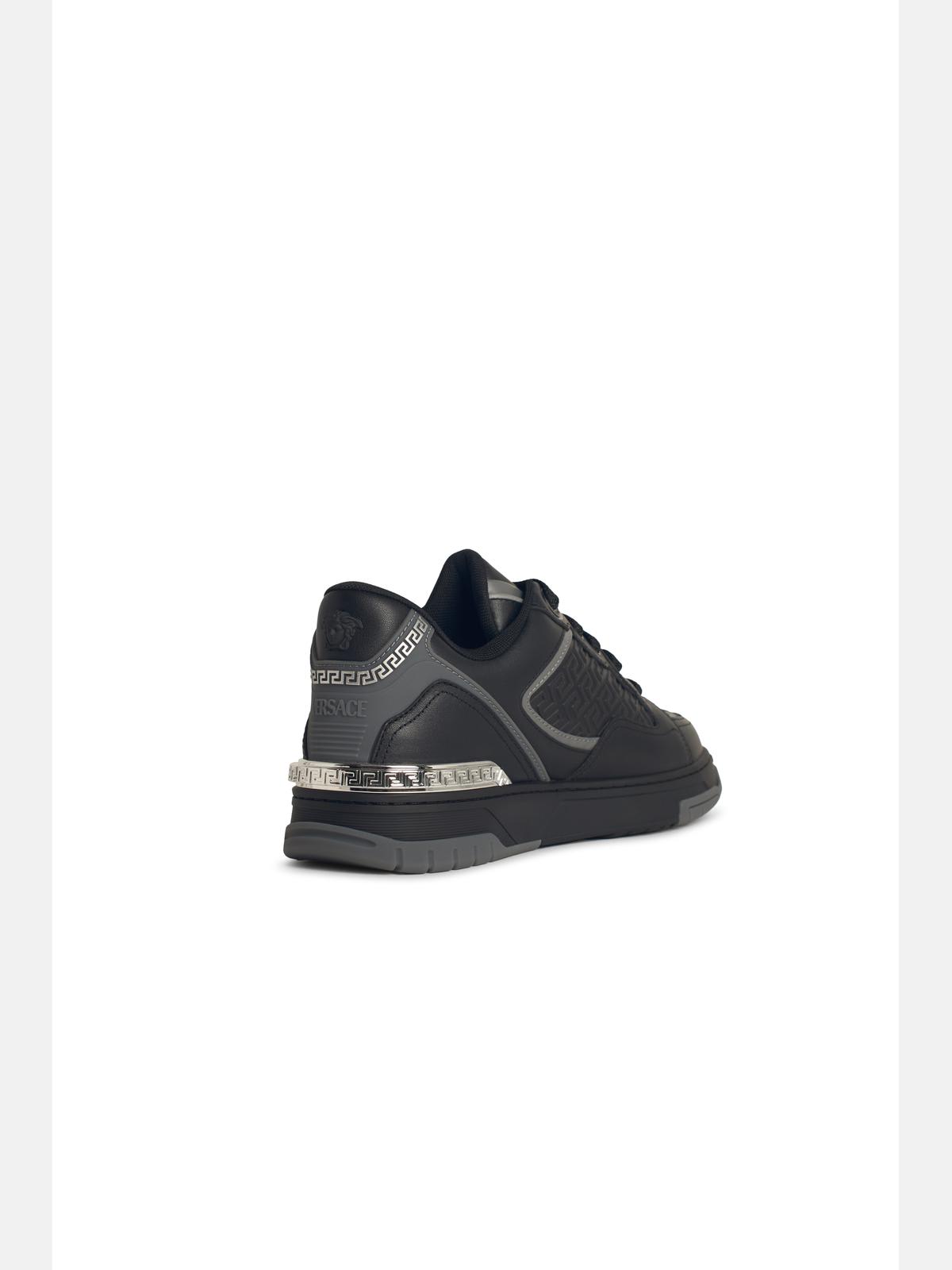 Versace Biggie Basket Sneakers In Black