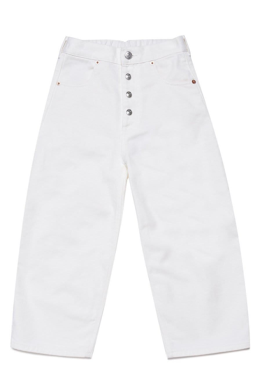 MM6 Maison Margiela White Denim Pants