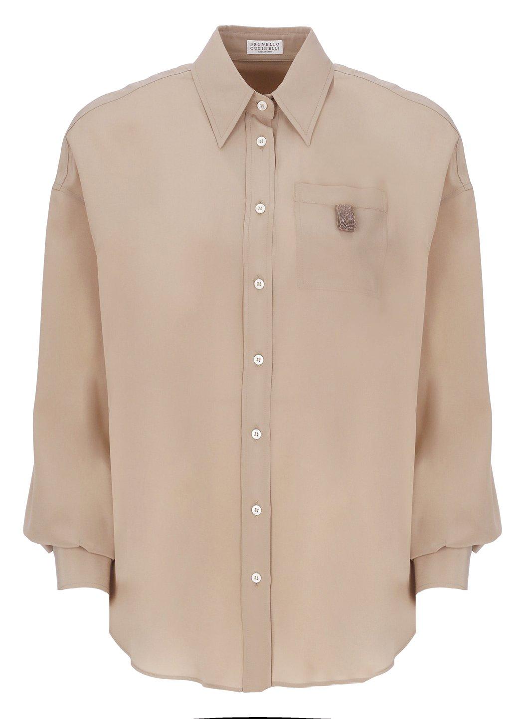 Brunello Cucinelli Pocket Long-sleeved Shirt