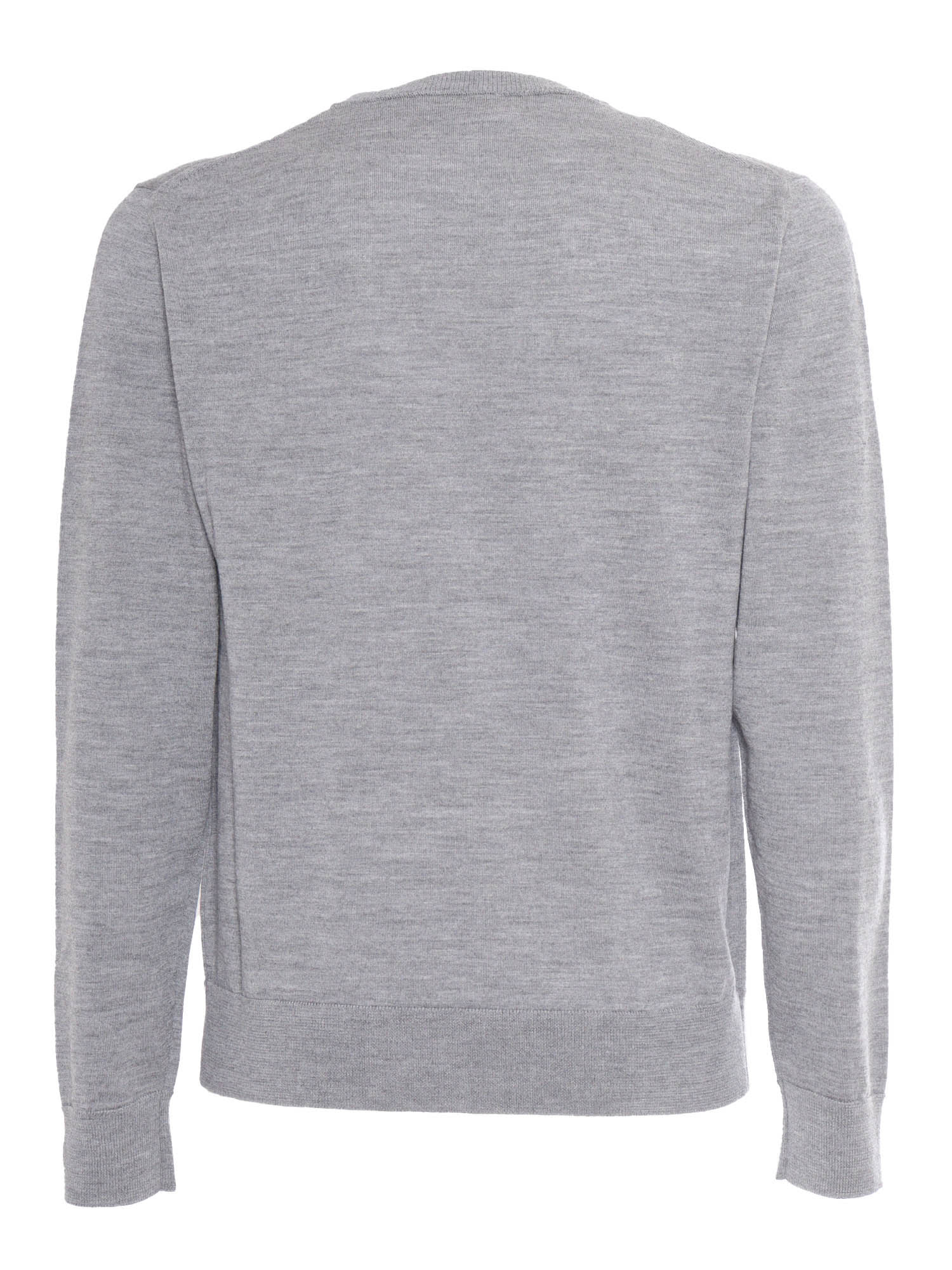 Ballantyne R Neck Pullover In Grey