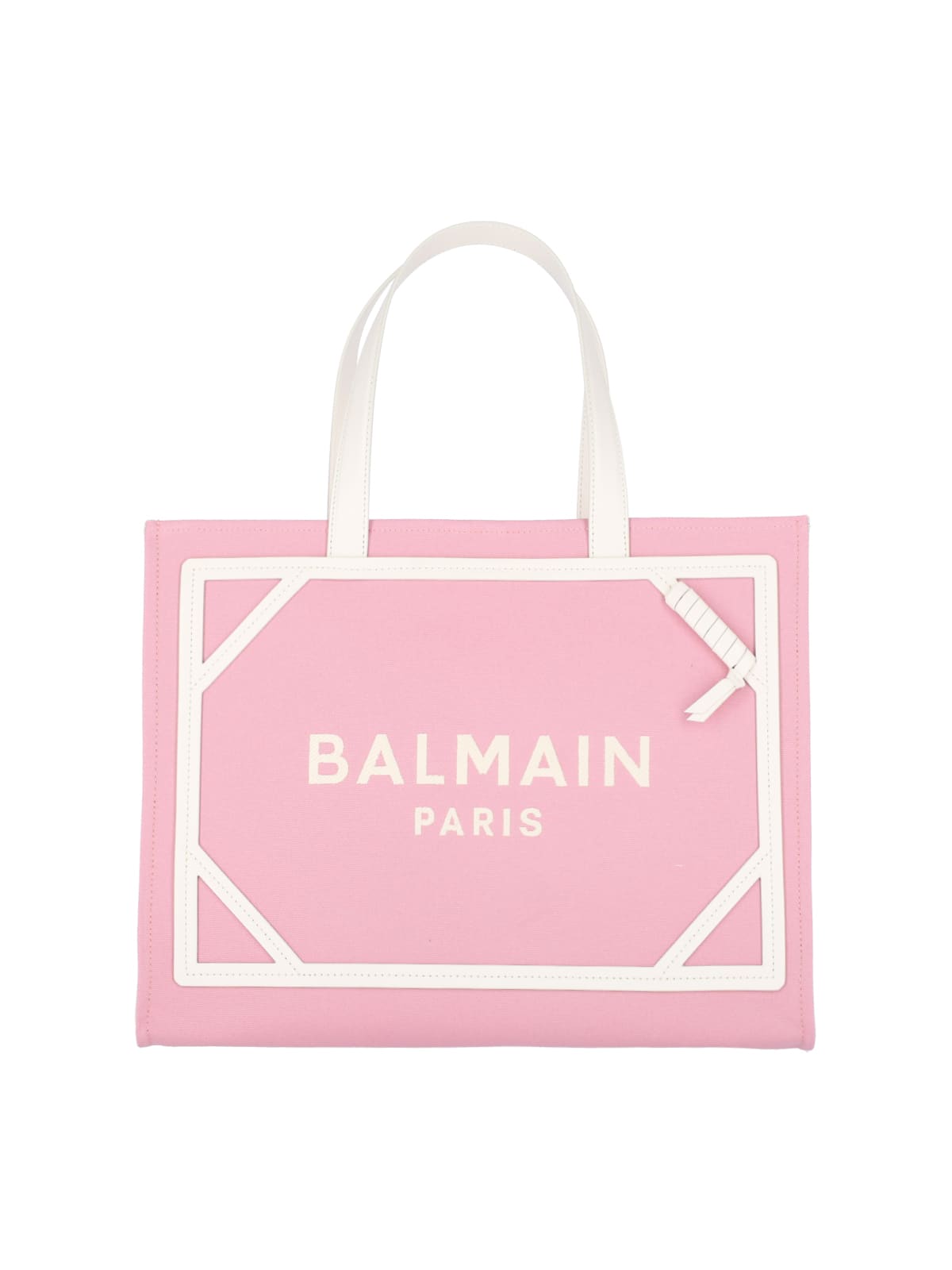 Shop Balmain B-army Tote Bag In Pink