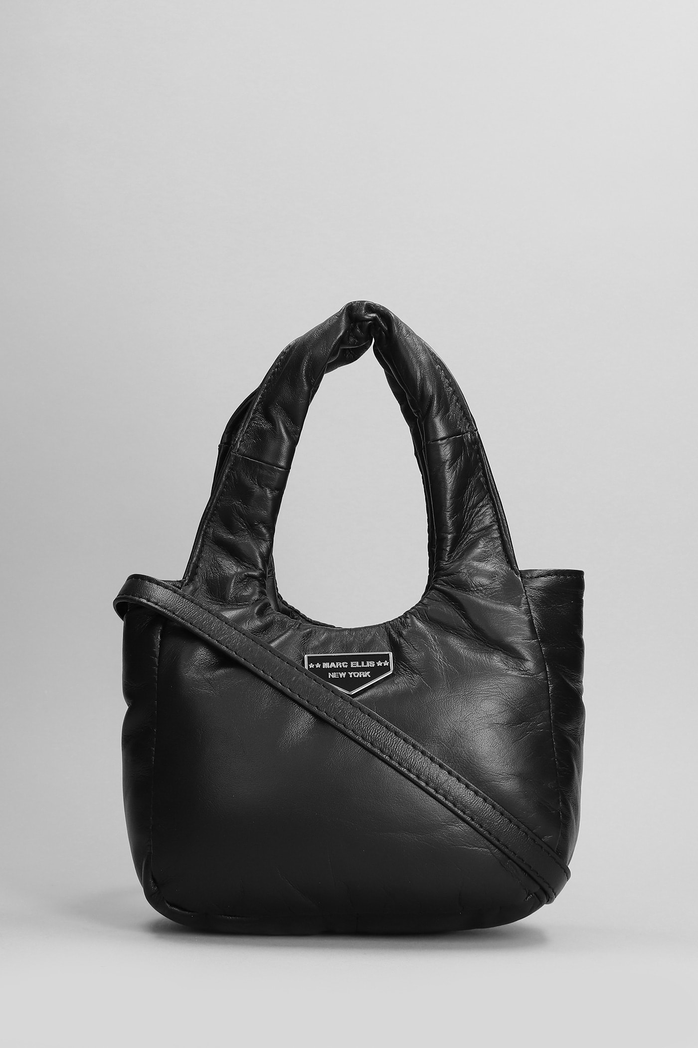 Shop Marc Ellis Tanya Sa Shoulder Bag In Black Leather