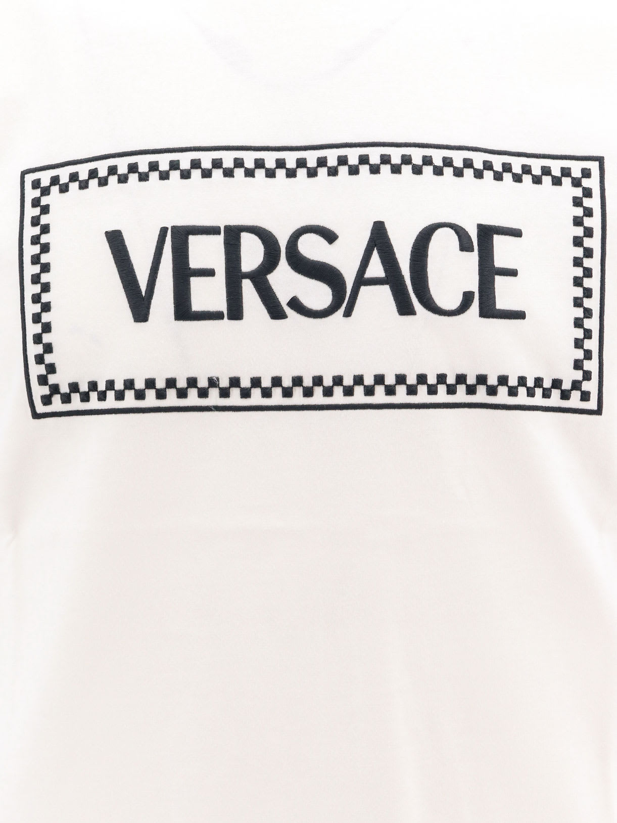Shop Versace T-shirt In Optical White (white)