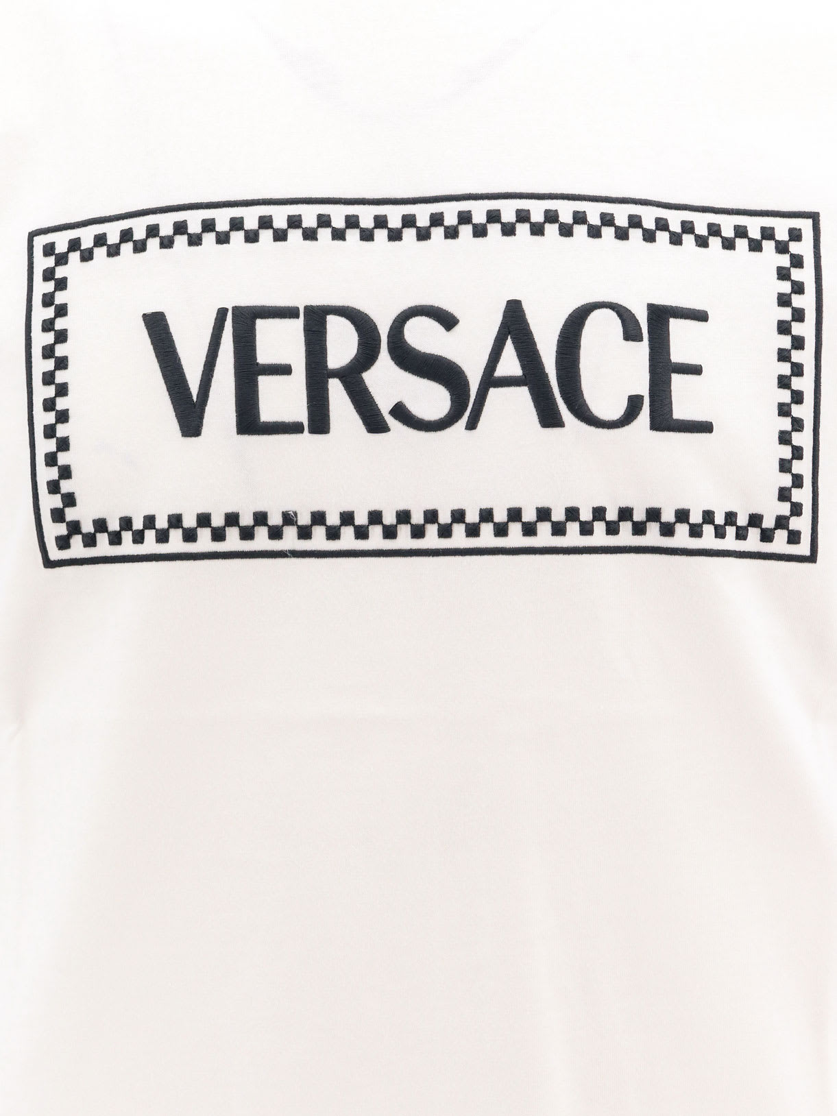 Shop Versace T-shirt In White