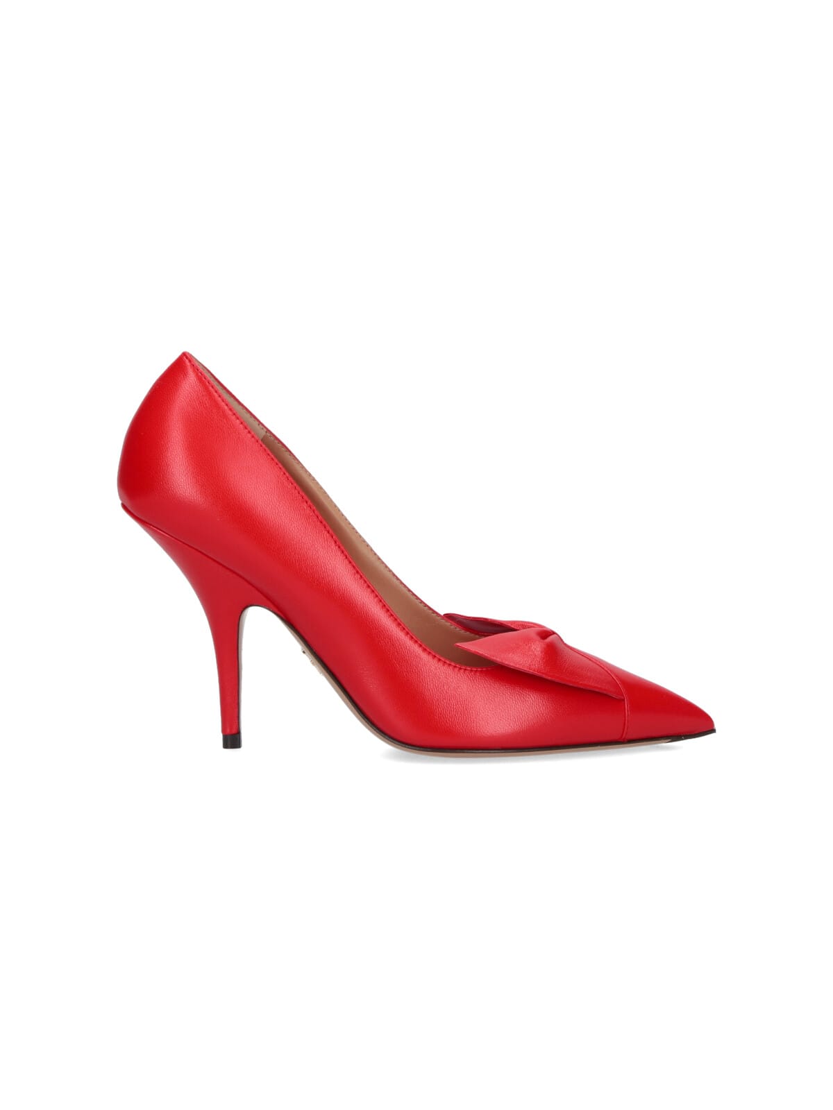 Ferragamo 70mm Bow Pointed-toe Pumps In Red