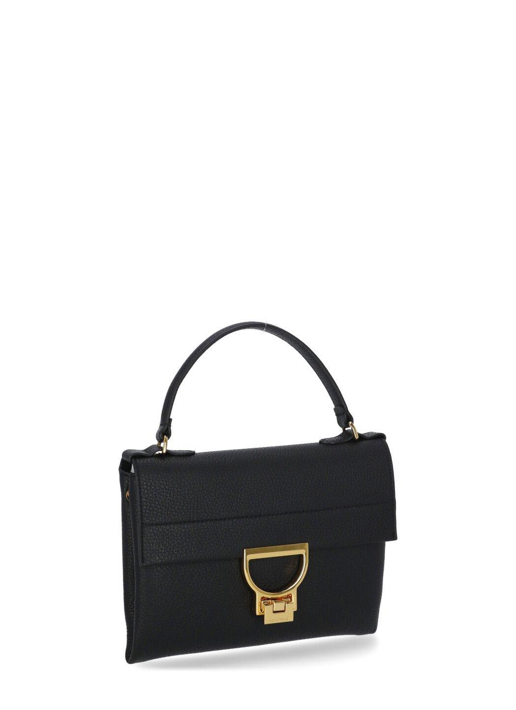 Shop Coccinelle Mini Arlettis Top Handle Bag In Black