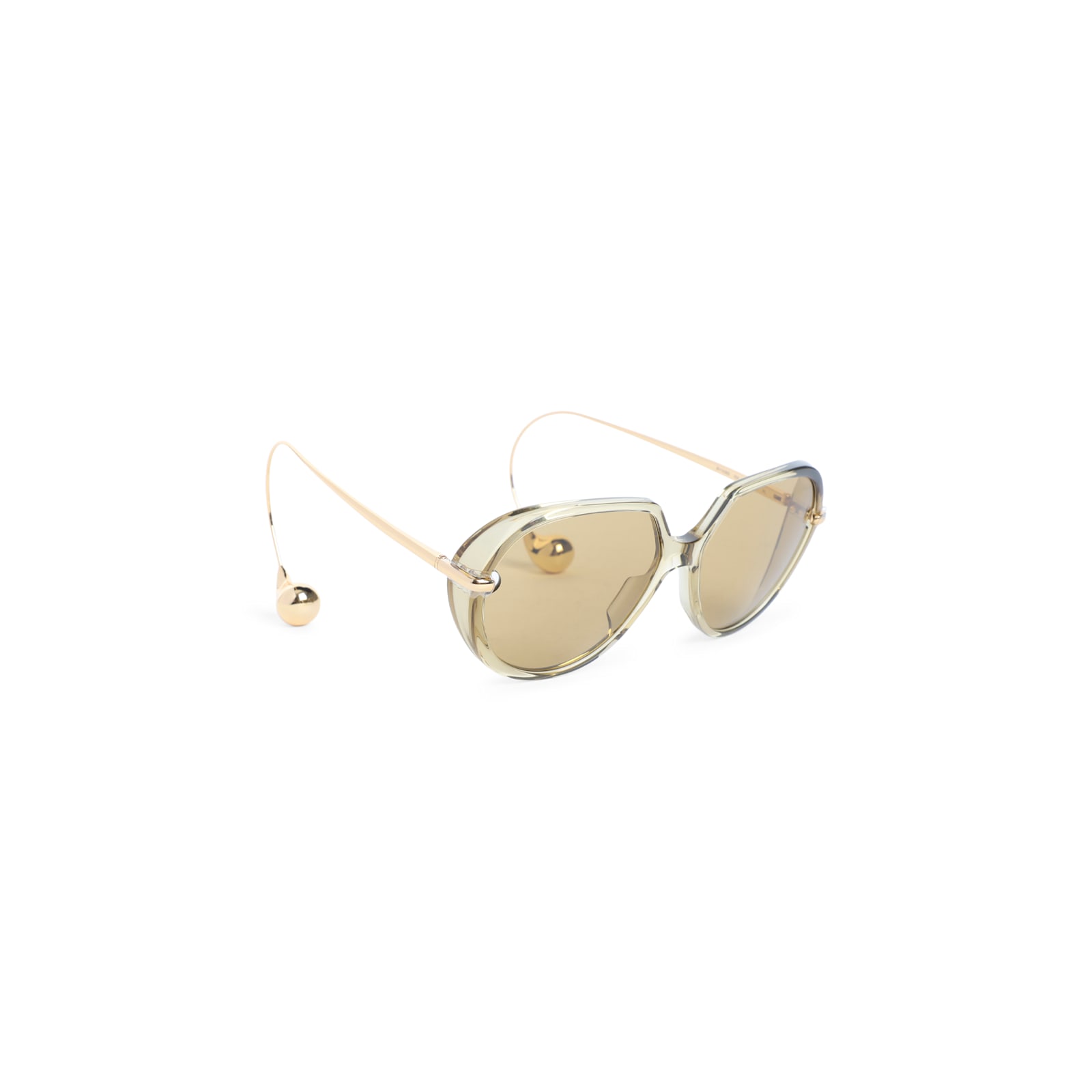 Bottega Veneta Full Frame Sunglasses In Neutral