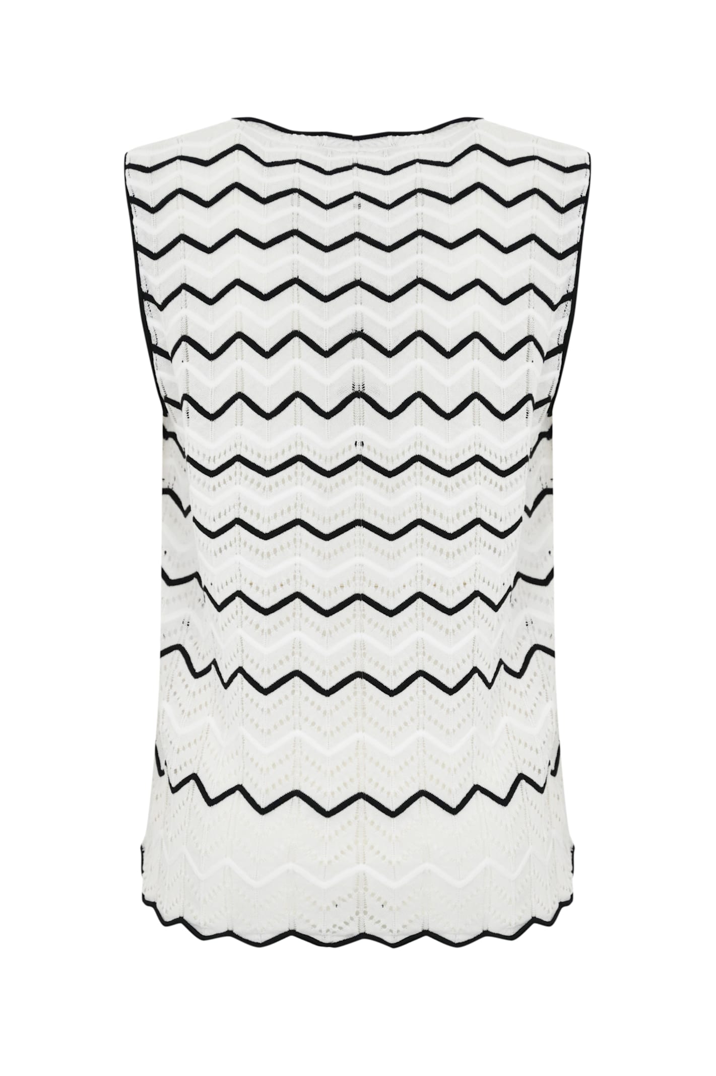 D Exterior Two-tone Lace Top In Multi