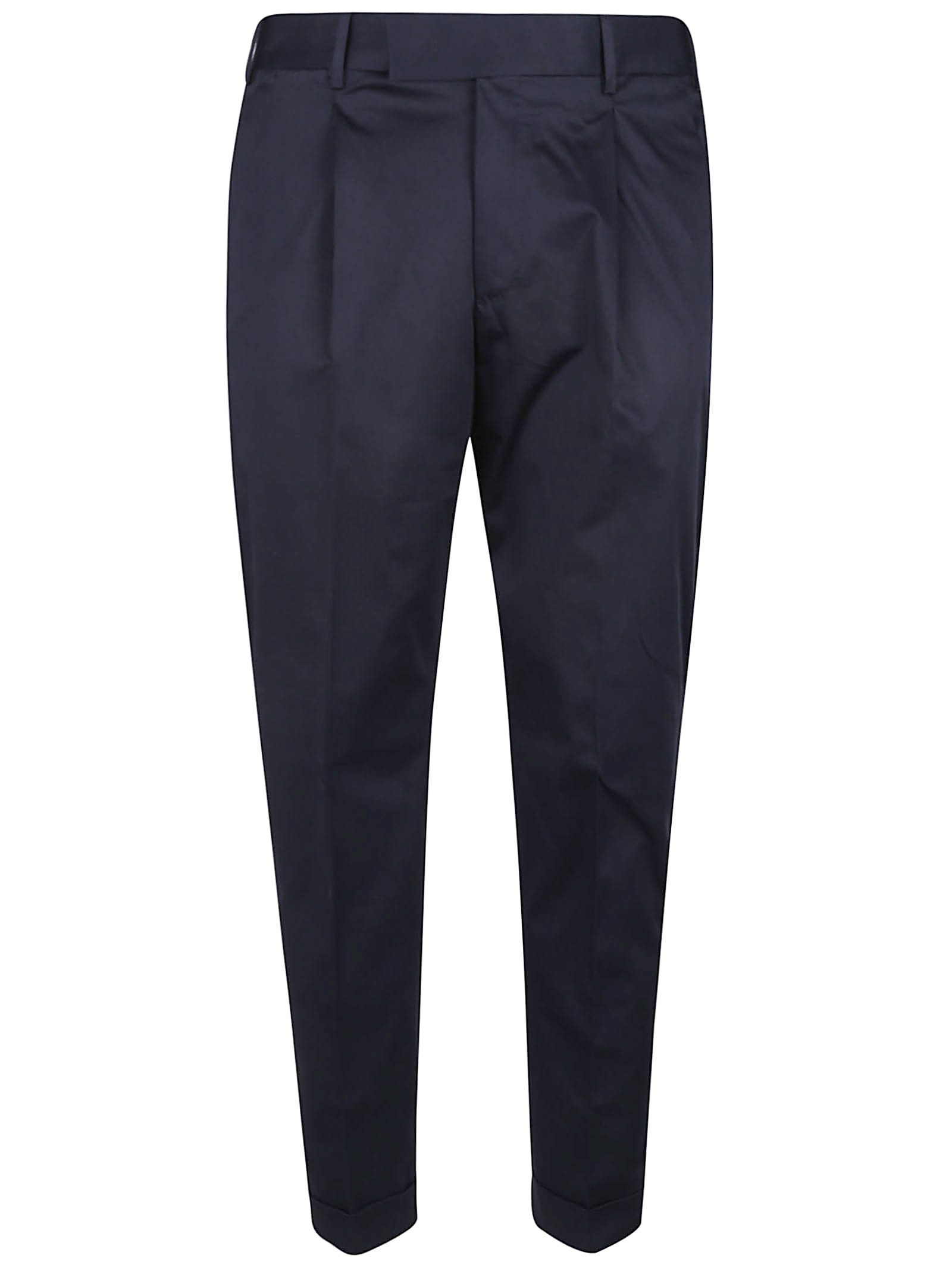 Pt Torino Wool Trousers With Concealead Closure