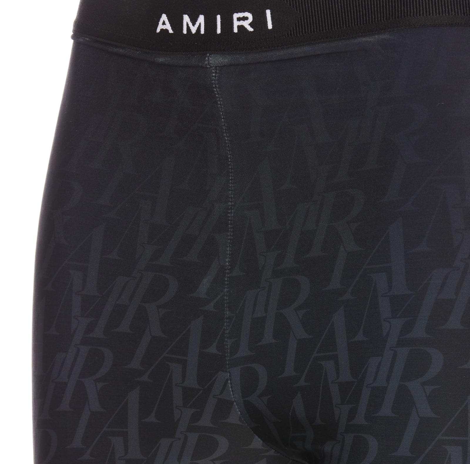 Shop Amiri Burnout Cycling Shorts In Black
