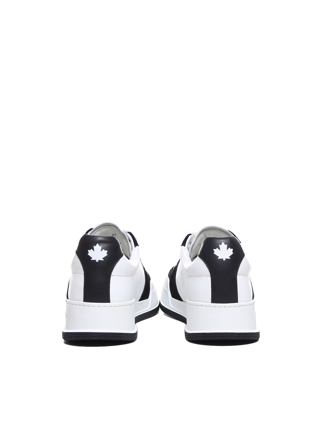 Shop Dsquared2 Canadian Sneakers In Black, White