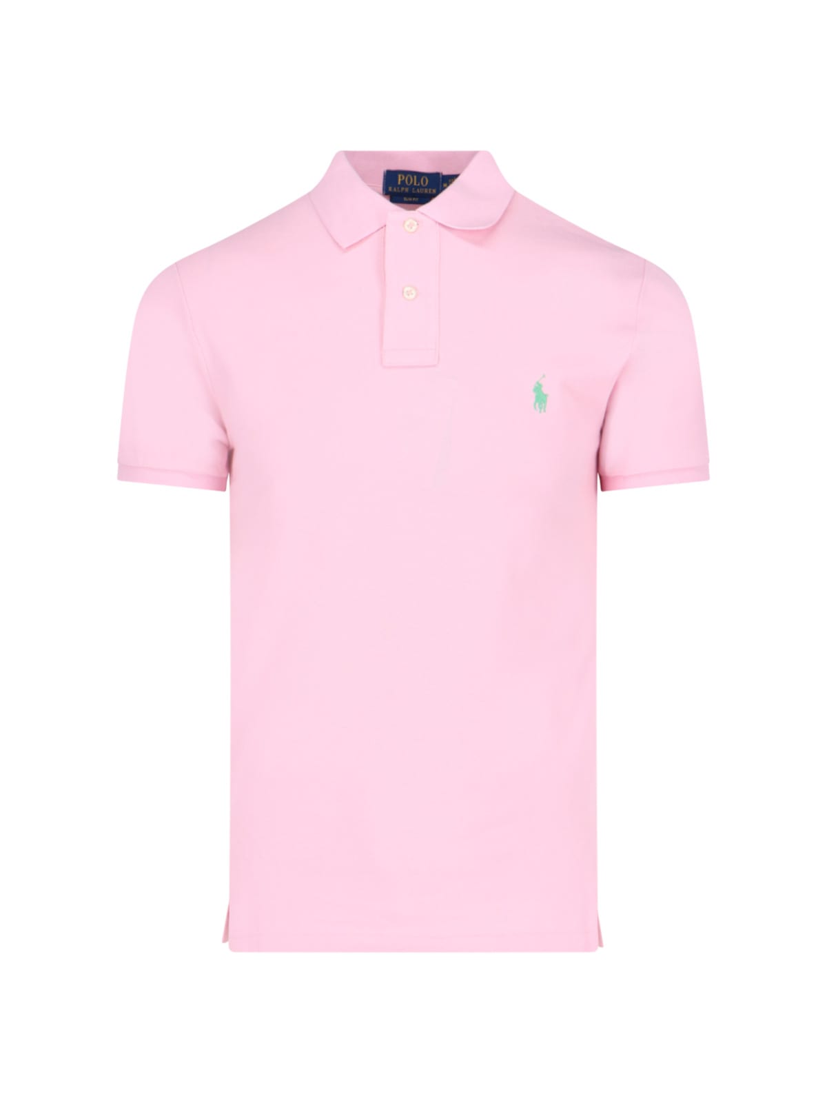 Shop Polo Ralph Lauren Logo Polo Shirt T-shirt In Pink