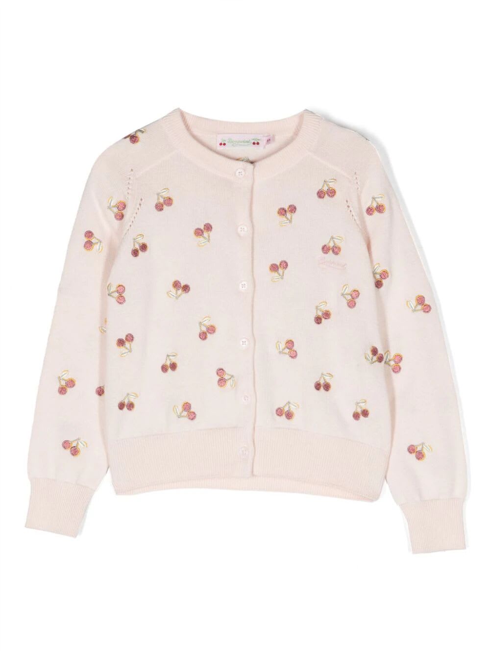 Shop Bonpoint Cardigan Aizoon In Rose