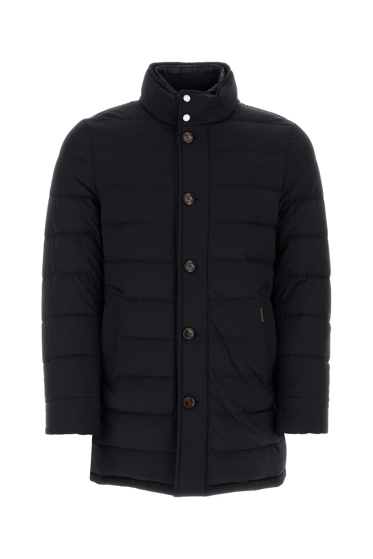 MOORER MIDNIGHT BLUE NYLON BLEND CALEGARI-KN DOWN JACKET 