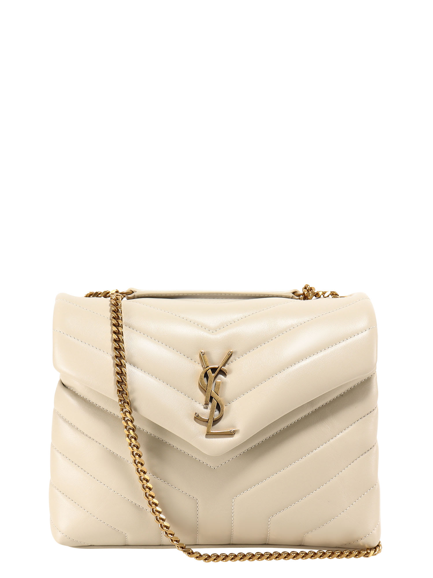 SAINT LAURENT SMALL LOULOU BAG IN QUILTED LEATHER
