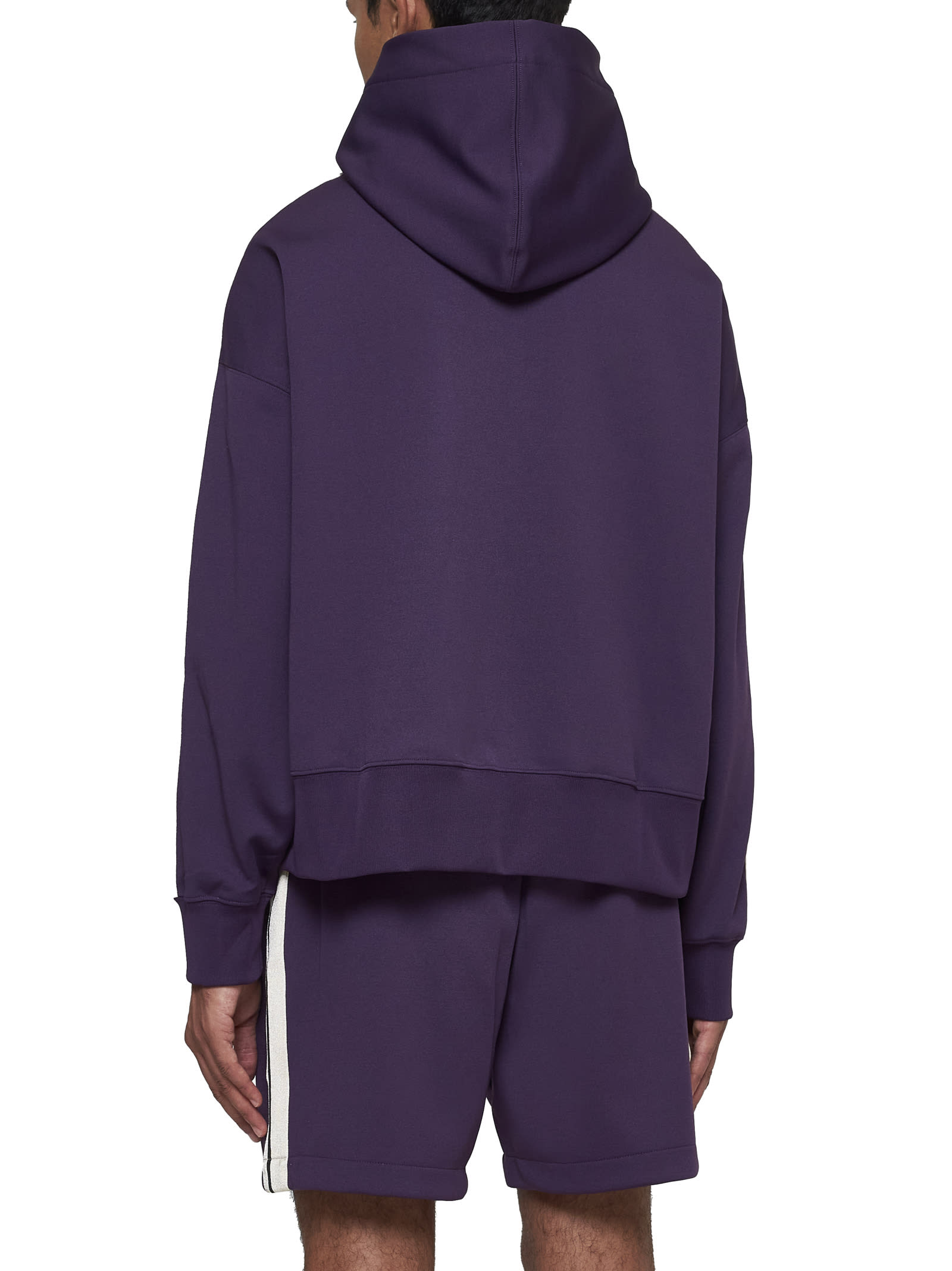 Shop Palm Angels Sweater In Dark Purple Off