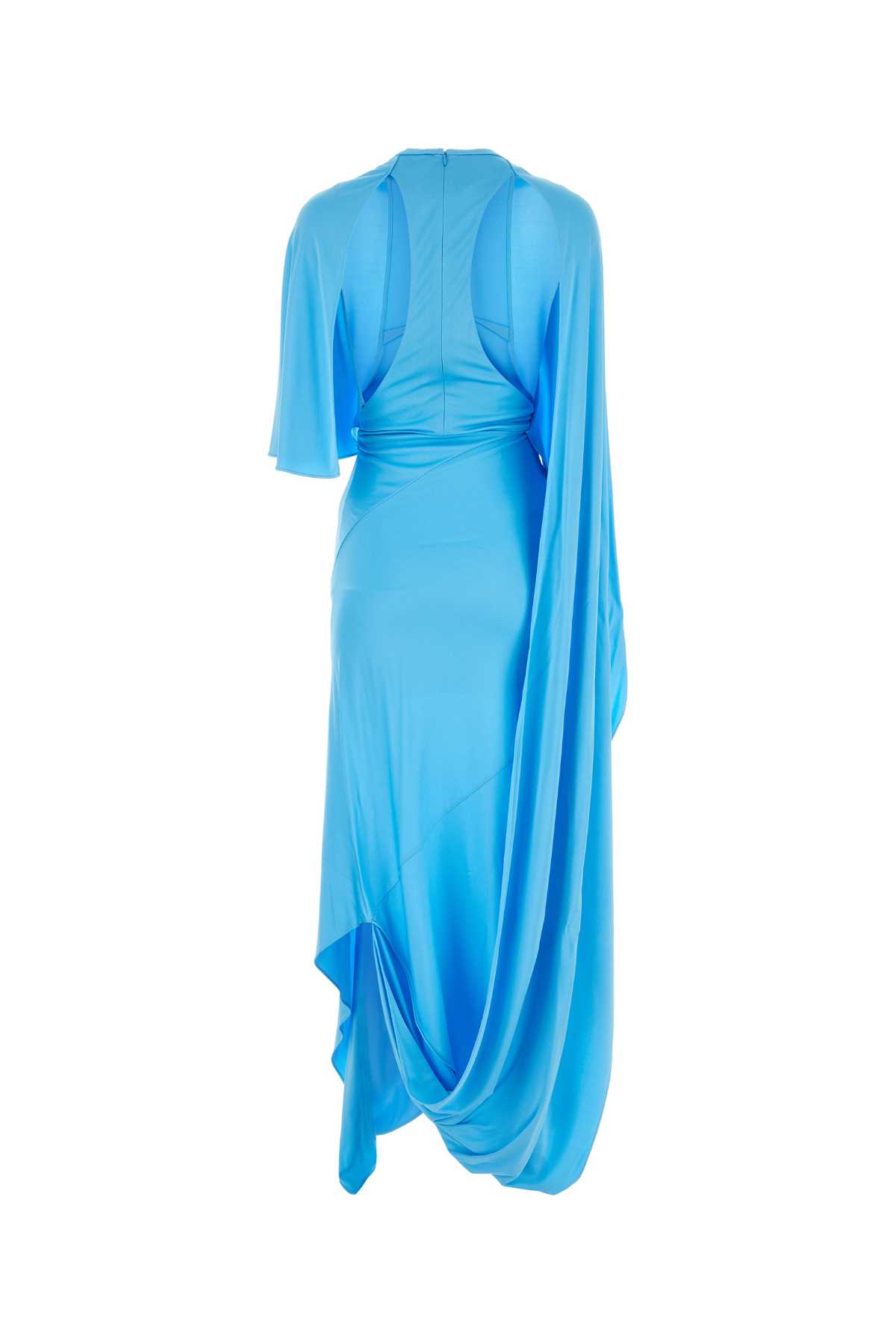 Shop Stella Mccartney Light-blue Long Dress In Aquablue