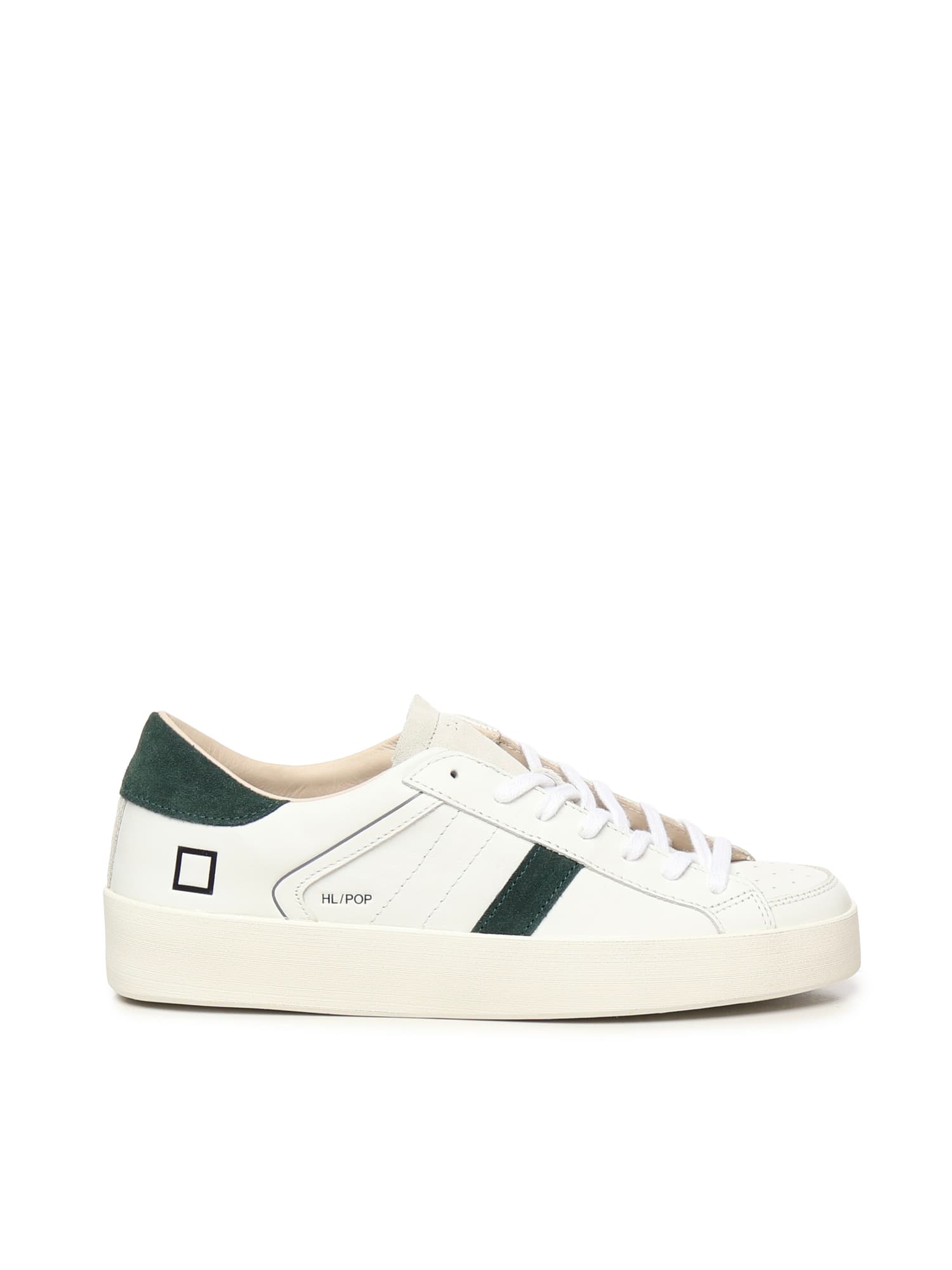 Date Leather-panelled Suede Sneakers In Multi