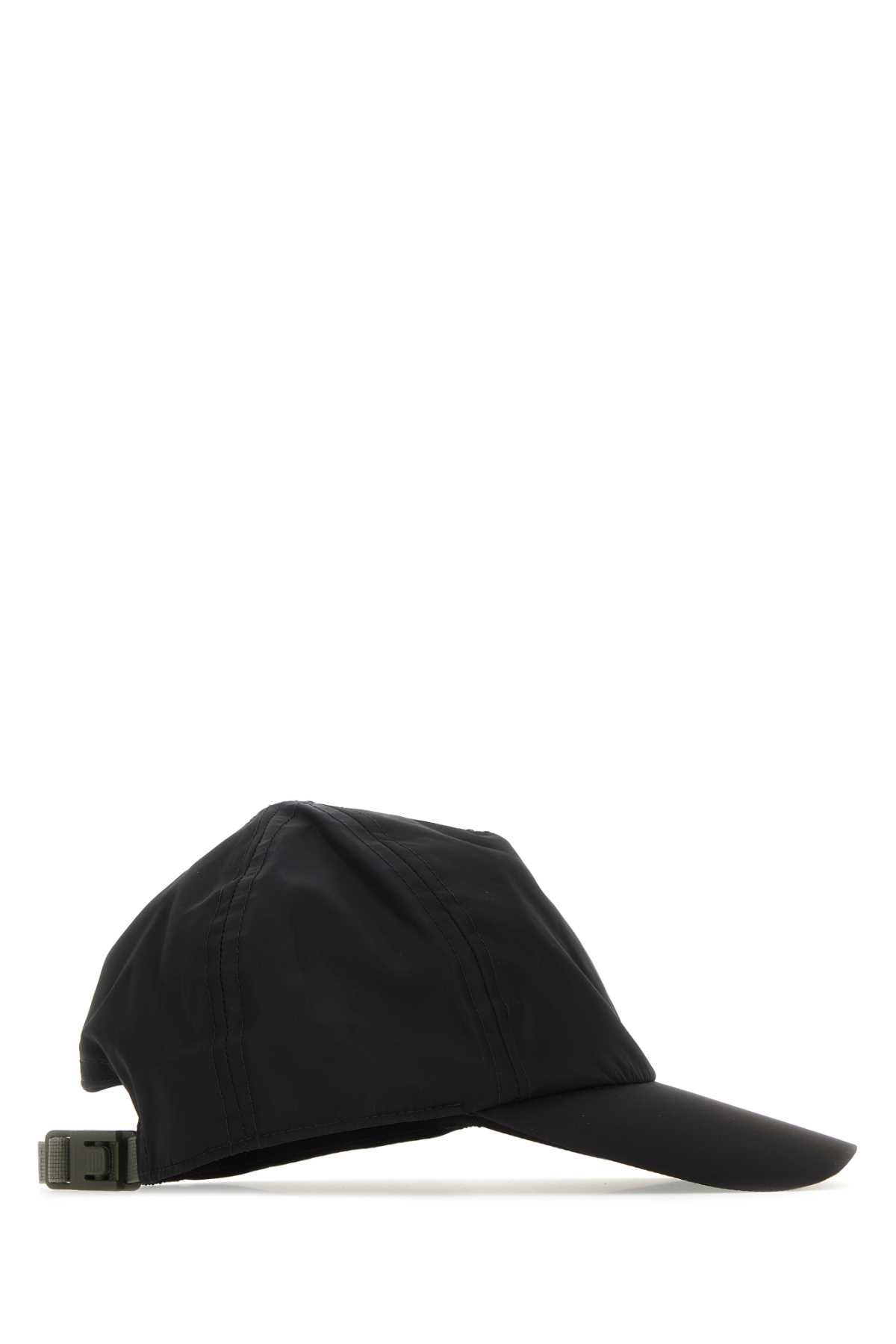 Moncler Black  Born To Protect Baseball Cap In Anthracite